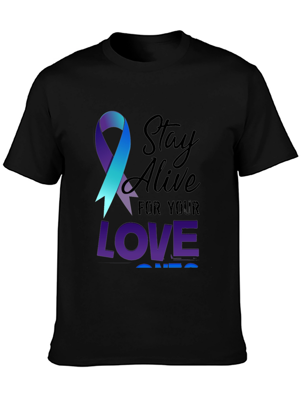 Stay Alive Ribbon Graphic Tee