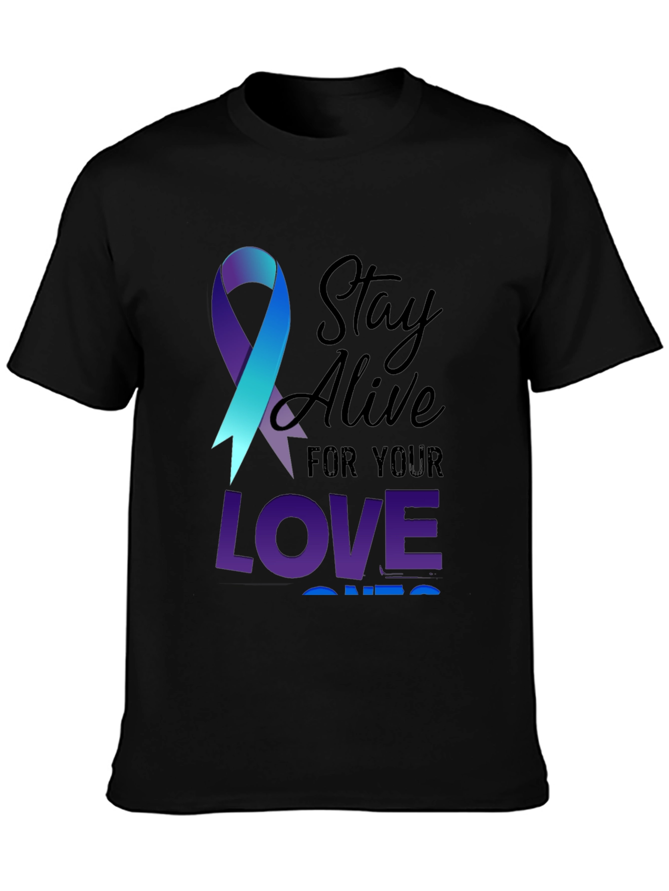 Stay Alive Ribbon Graphic Tee