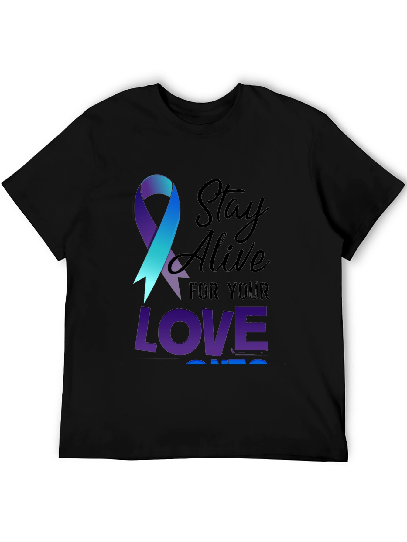 Stay Alive Ribbon Graphic Tee