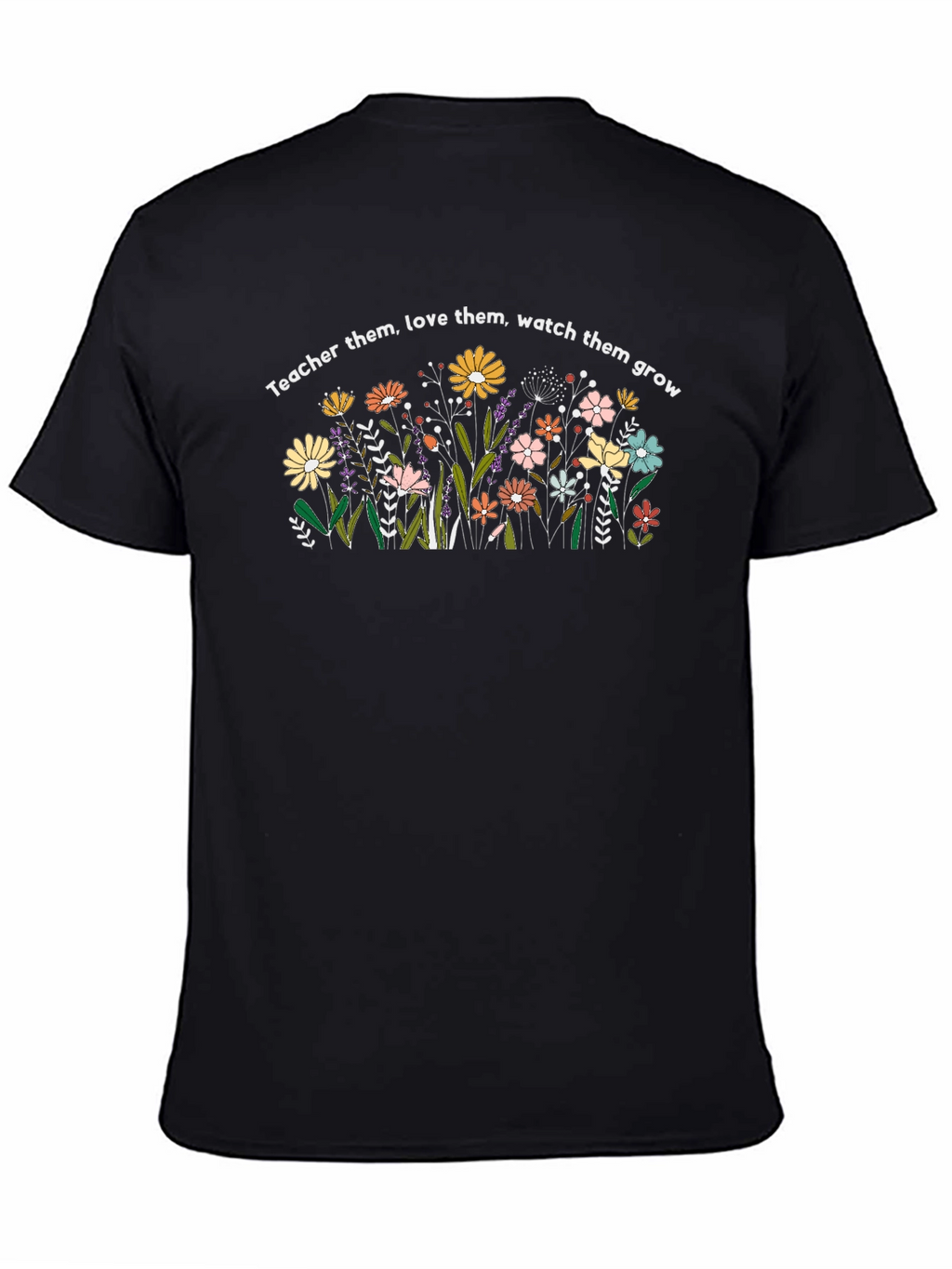 Teacher Love & Grow Floral T-Shirt