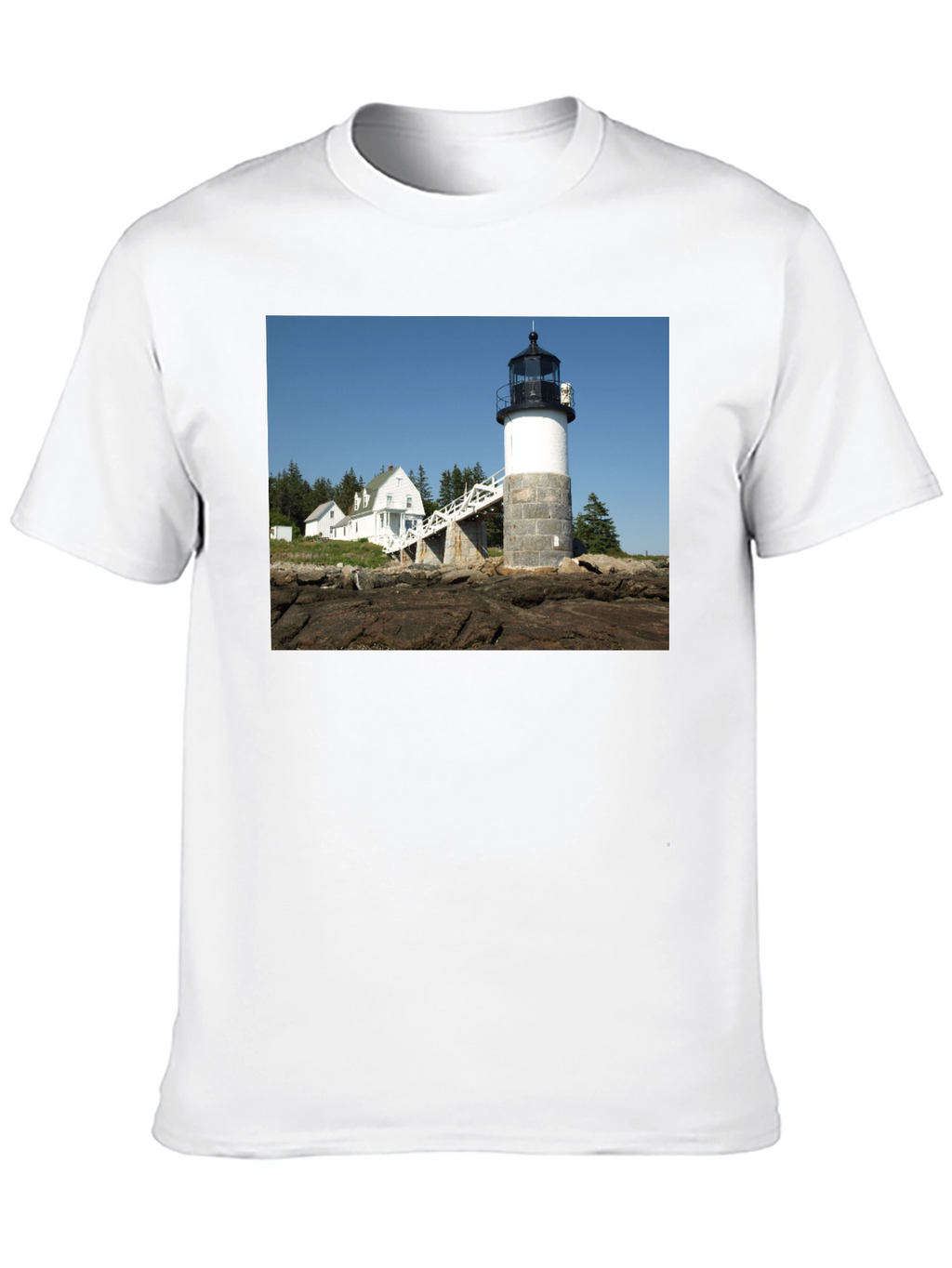 Lighthouse Graphic Tee - Coastal Style