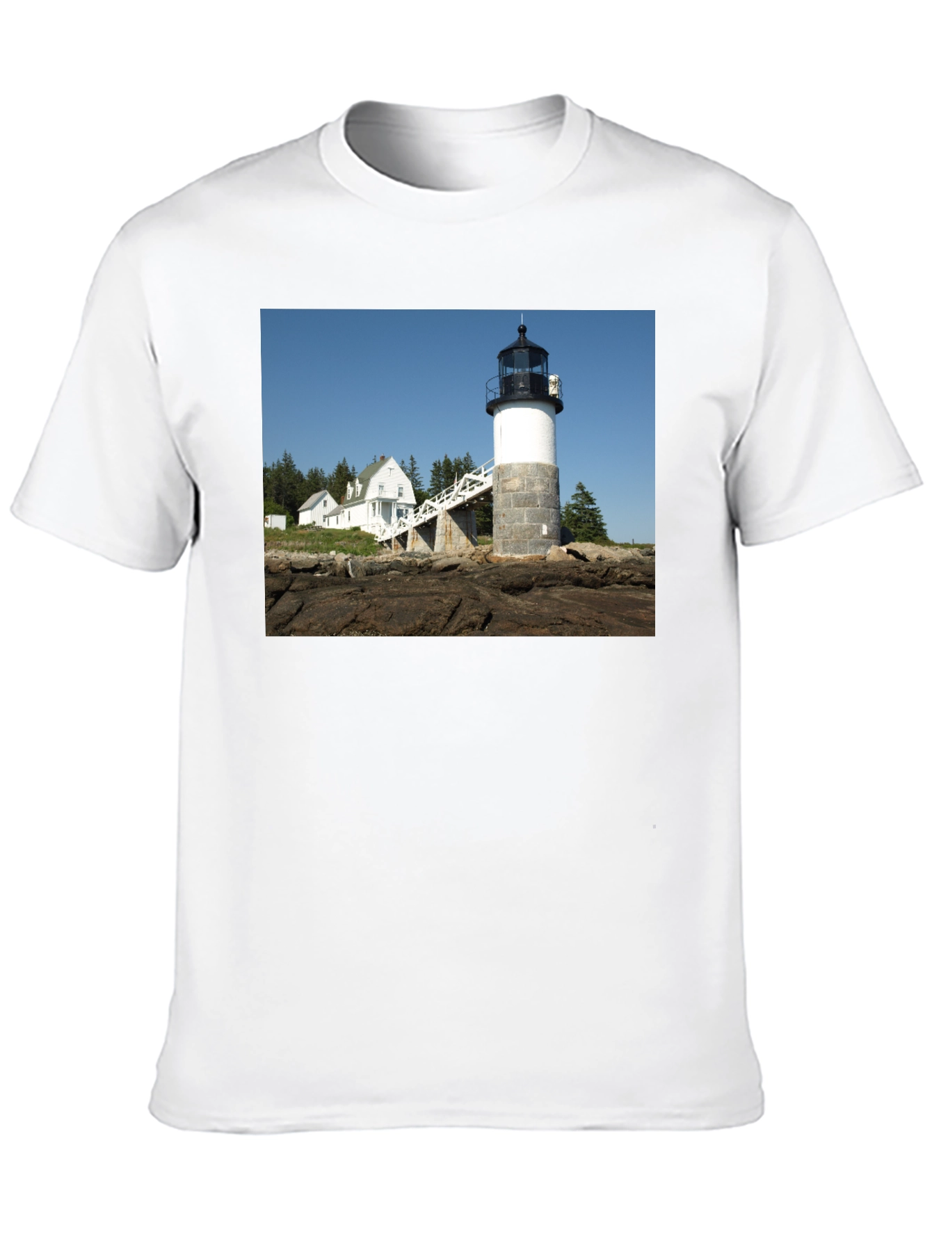 Lighthouse Graphic Tee - Coastal Style
