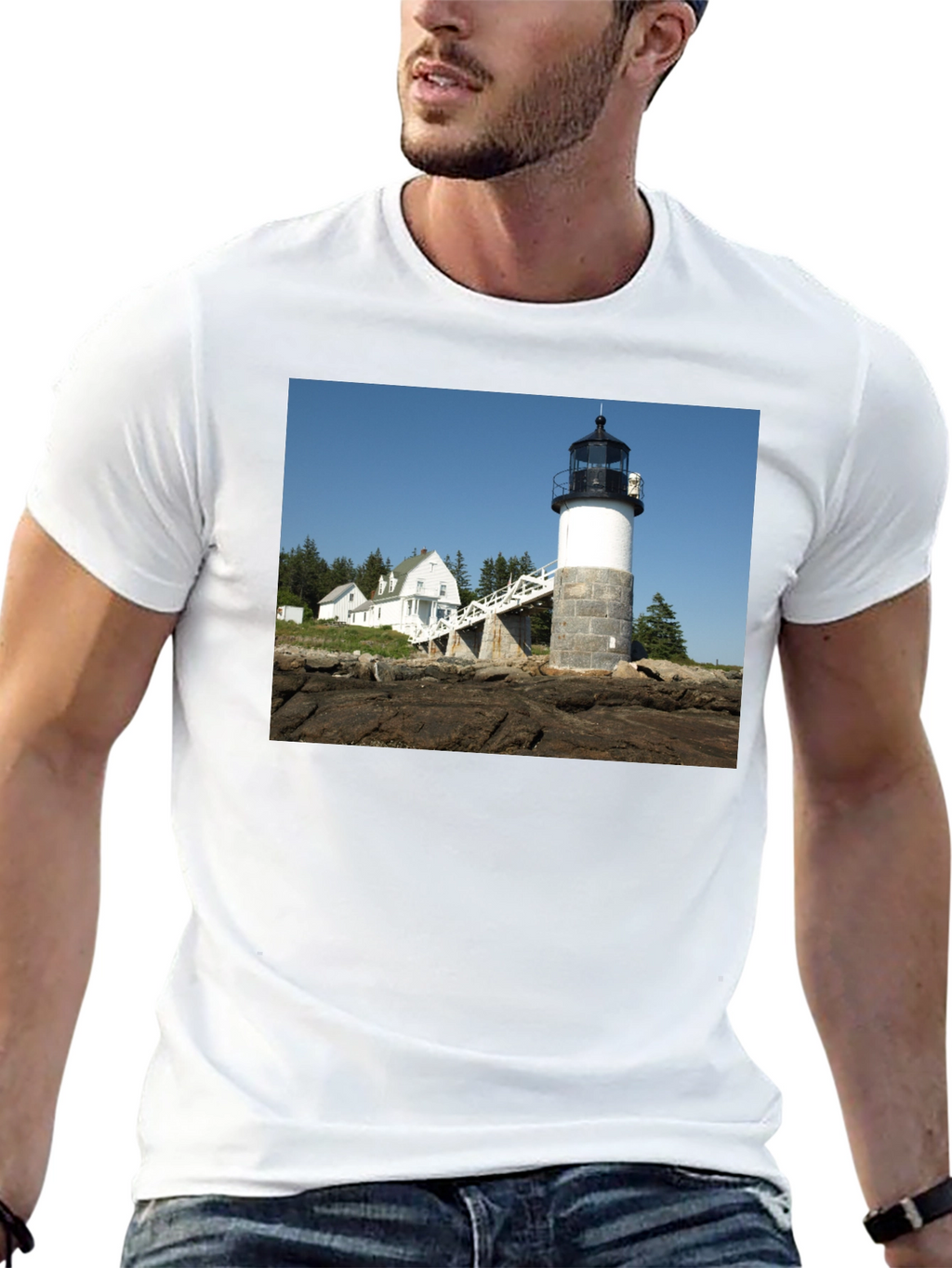 Lighthouse Graphic Tee - Coastal Style