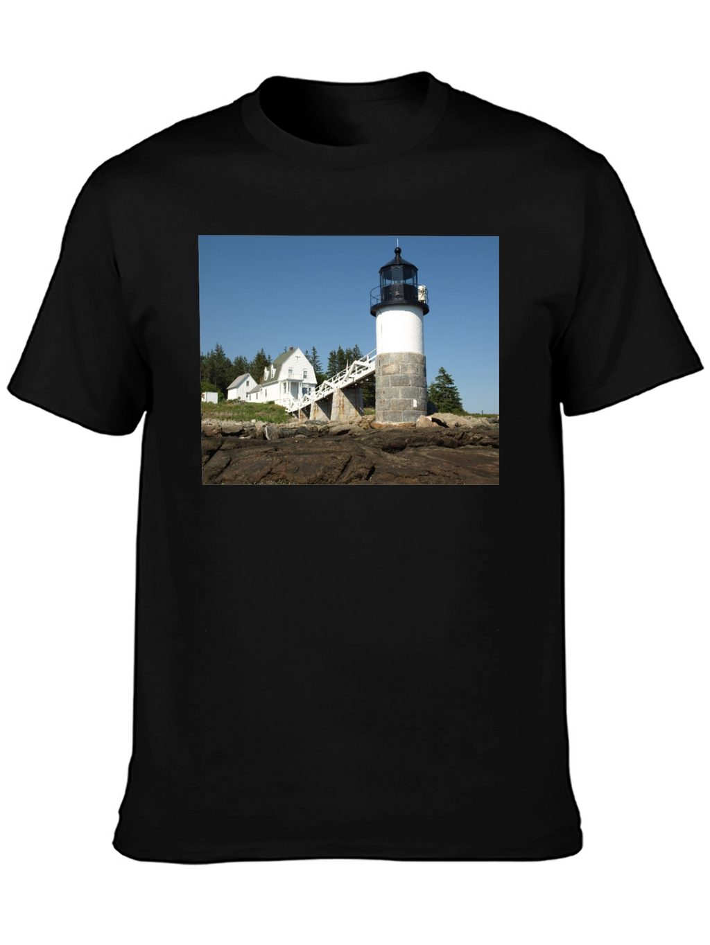 Lighthouse Graphic Tee - Coastal Style
