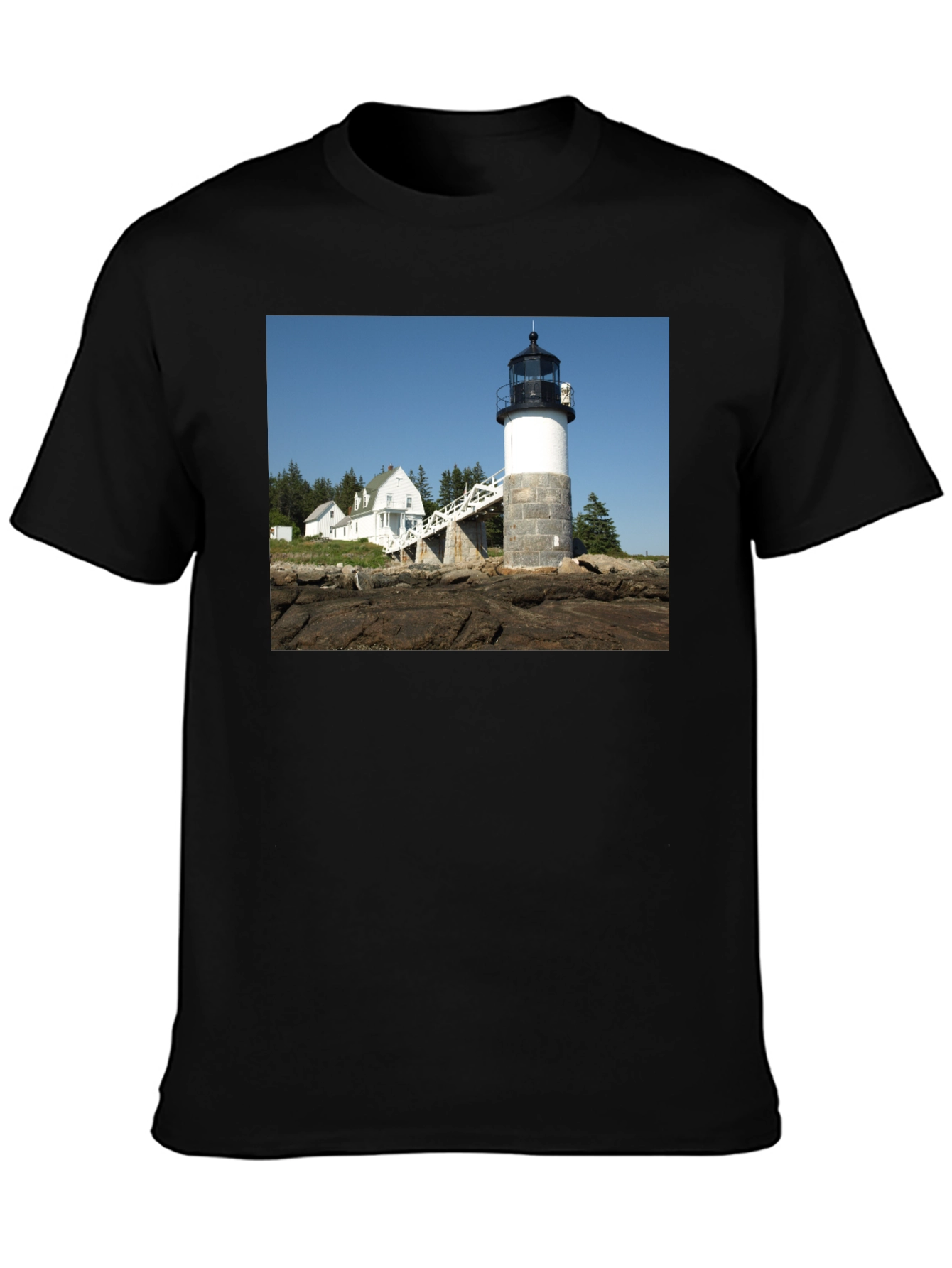 Lighthouse Graphic Tee - Coastal Style