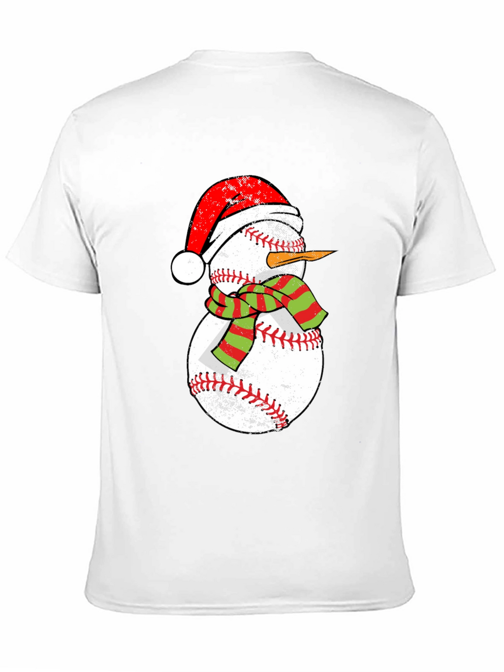 Baseball Snowman T-Shirt - Holiday Style