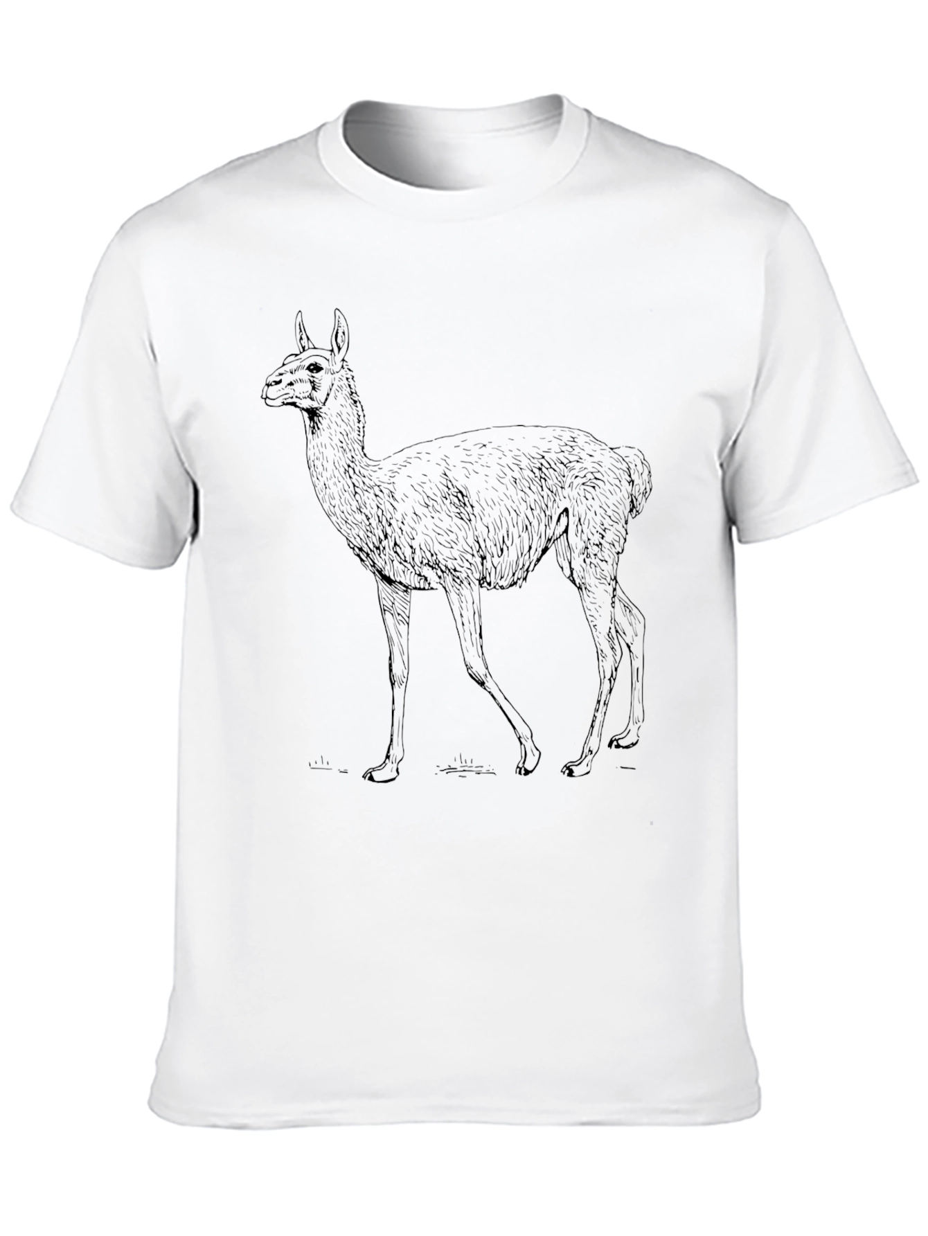Llama Graphic Tee - Stylish Black T-Shirt