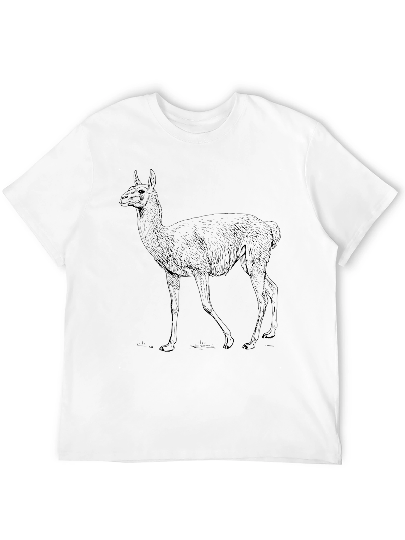 Llama Graphic Tee - Stylish Black T-Shirt