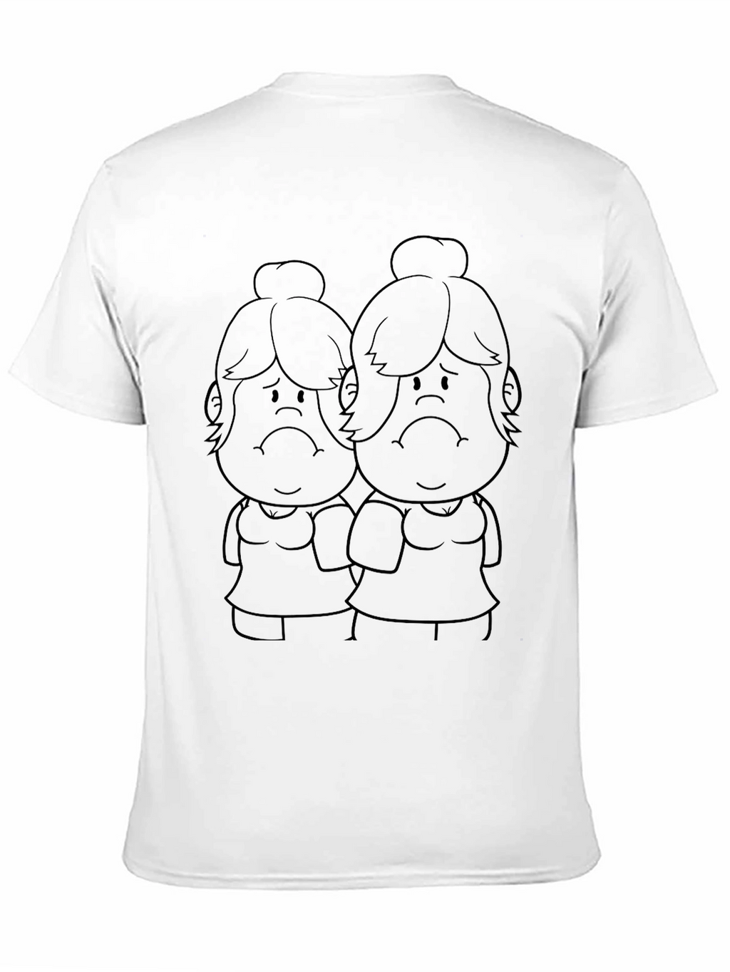 Sad Twins Graphic Tee - Black T-Shirt