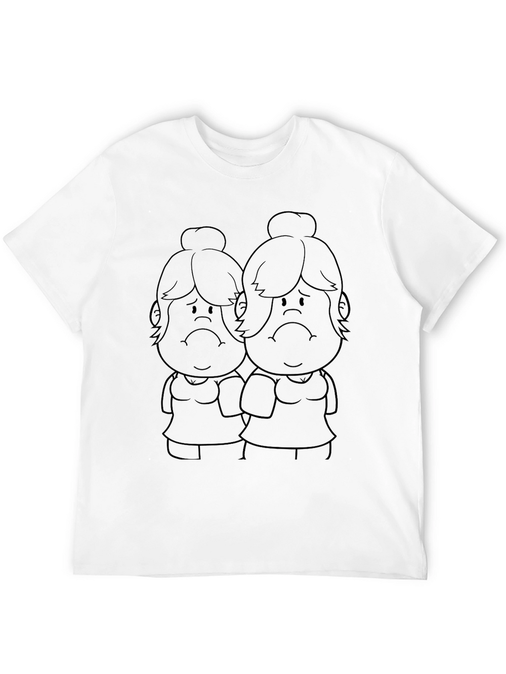 Sad Twins Graphic Tee - Black T-Shirt