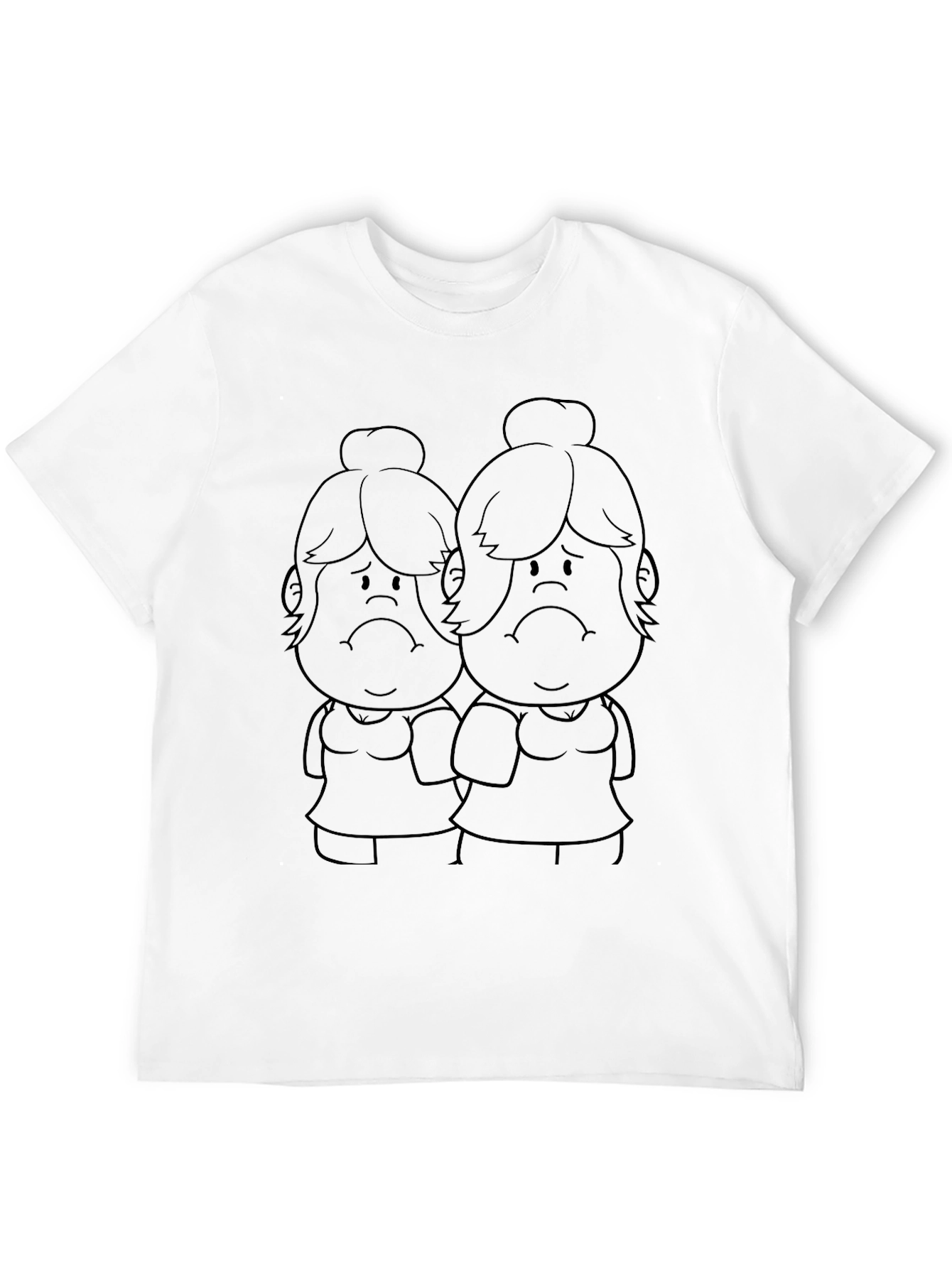 Sad Twins Graphic Tee - Black T-Shirt