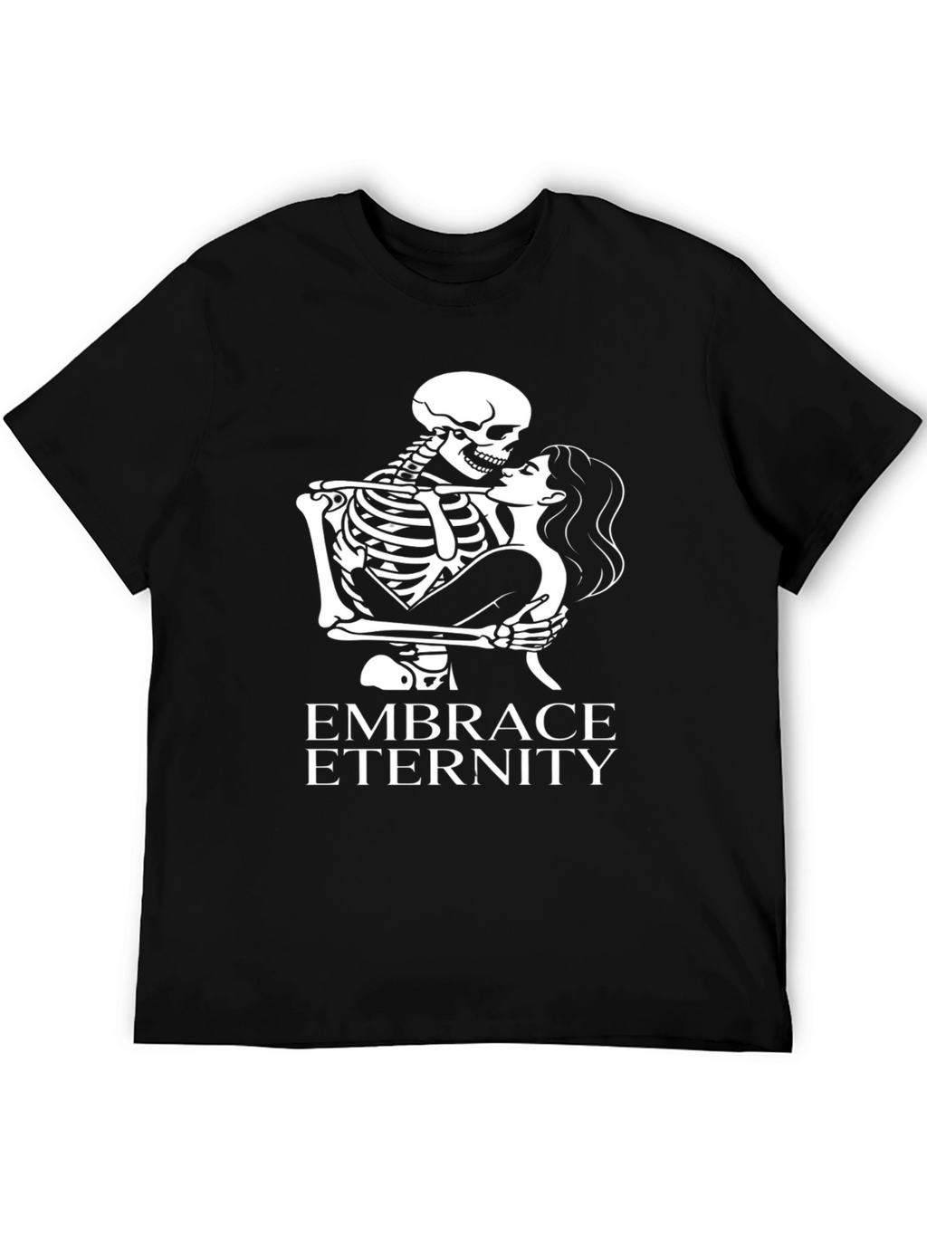 Embrace Eternity Graphic Tee - Skeleton Love