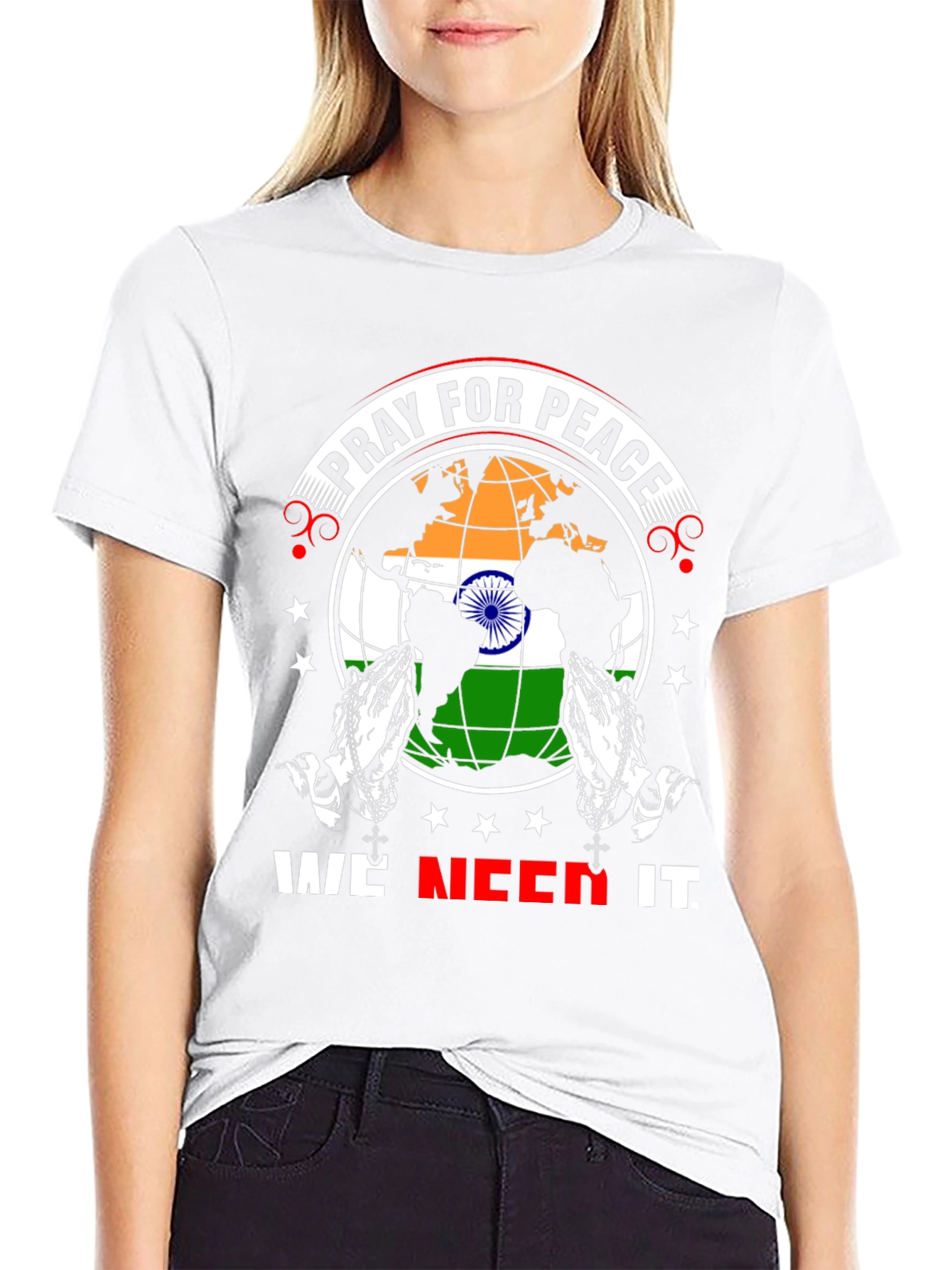 Pray for Peace T-Shirt - We Need It Graphic Tee