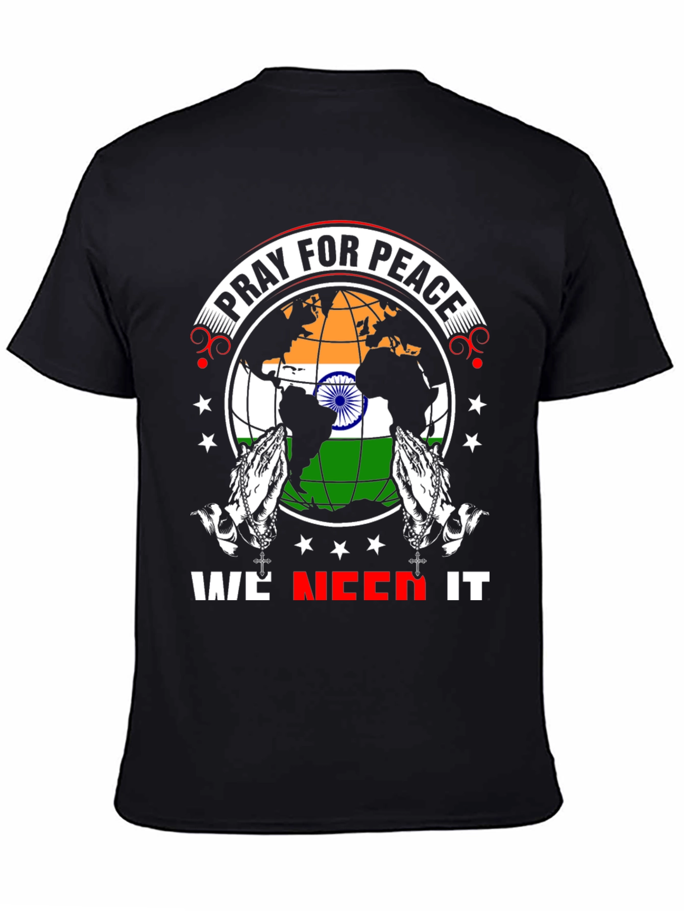Pray for Peace T-Shirt - We Need It Graphic Tee