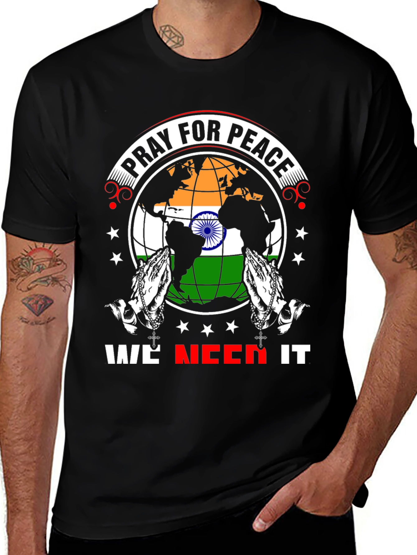 Pray for Peace T-Shirt - We Need It Graphic Tee
