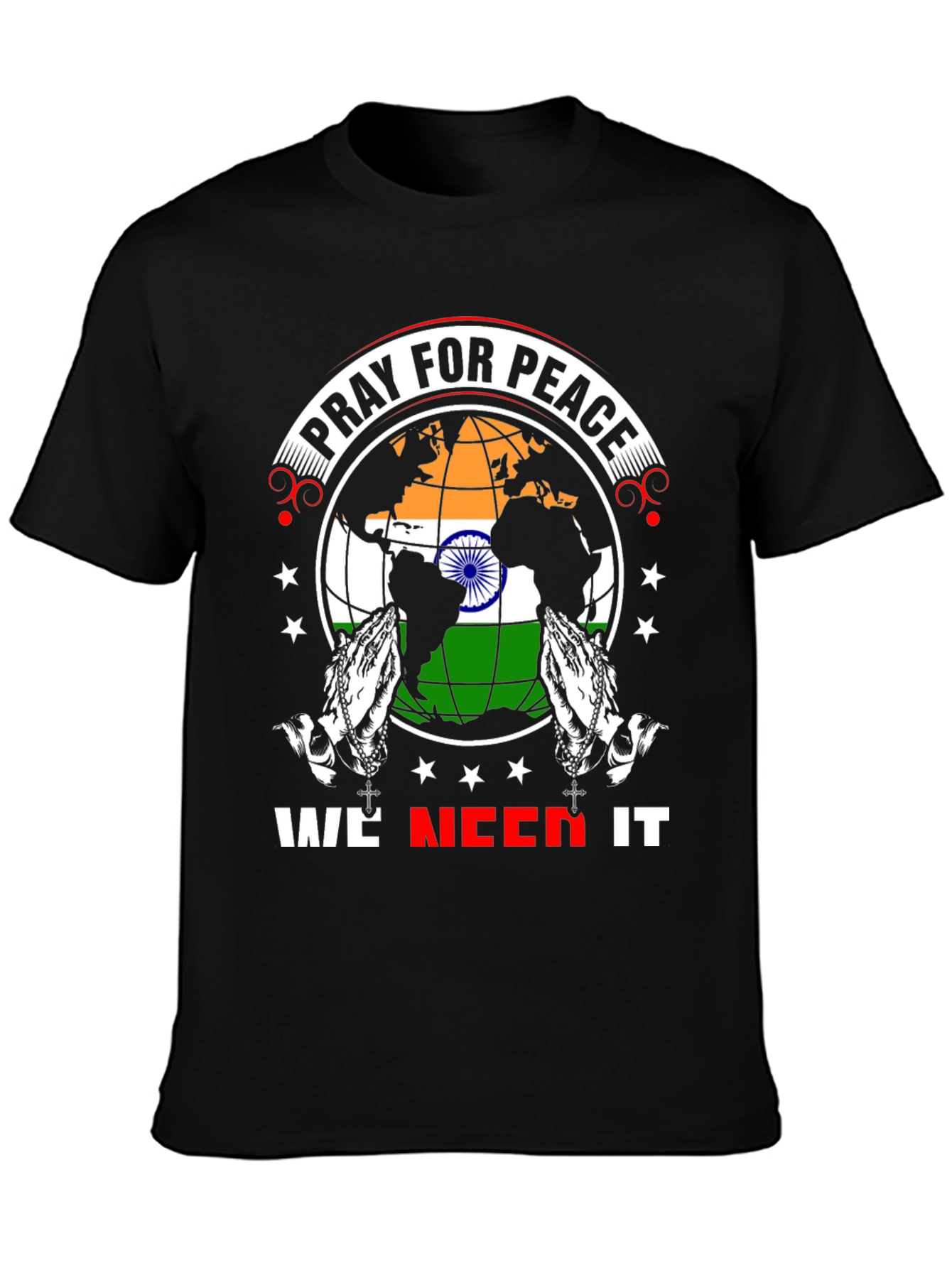 Pray for Peace T-Shirt - We Need It Graphic Tee
