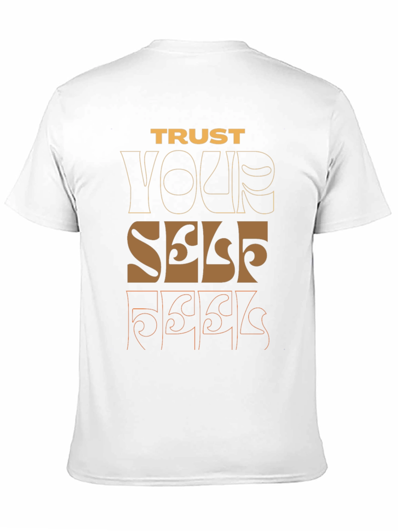Trust Yourself Graphic Tee - Black Casual Shirt