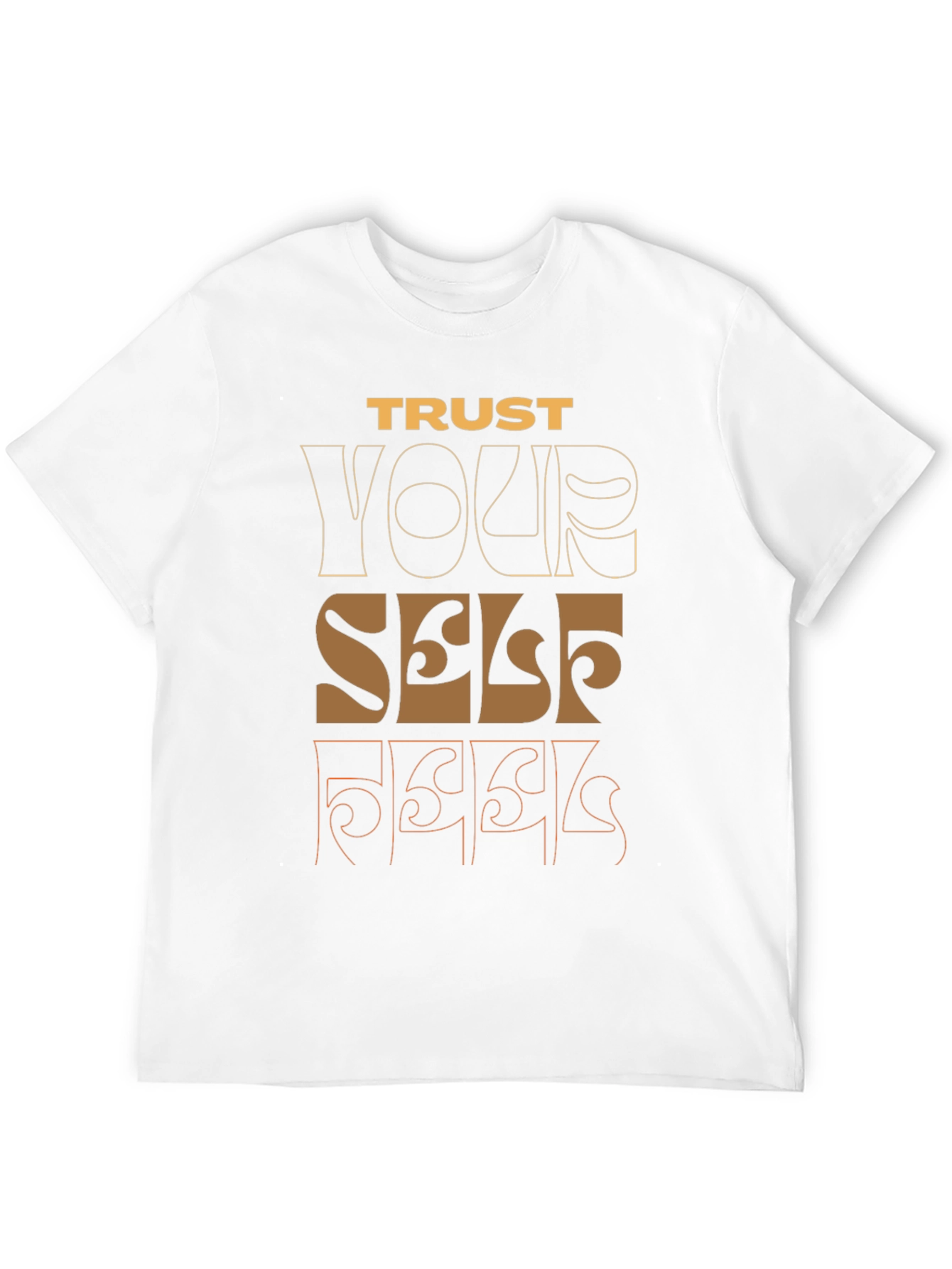 Trust Yourself Graphic Tee - Black Casual Shirt