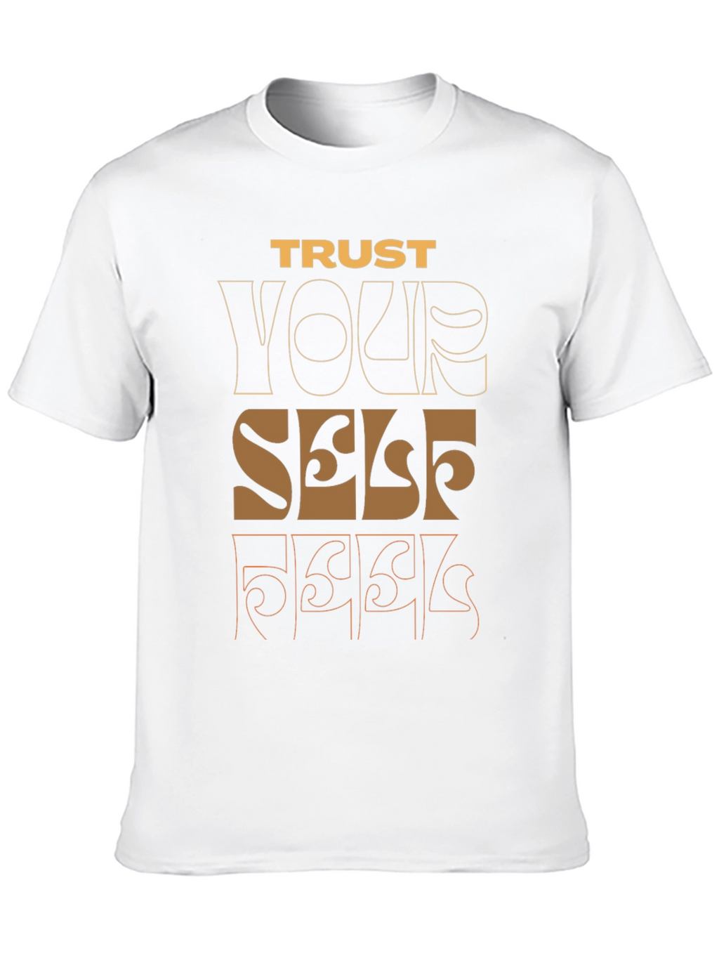 Trust Yourself Graphic Tee - Black Casual Shirt