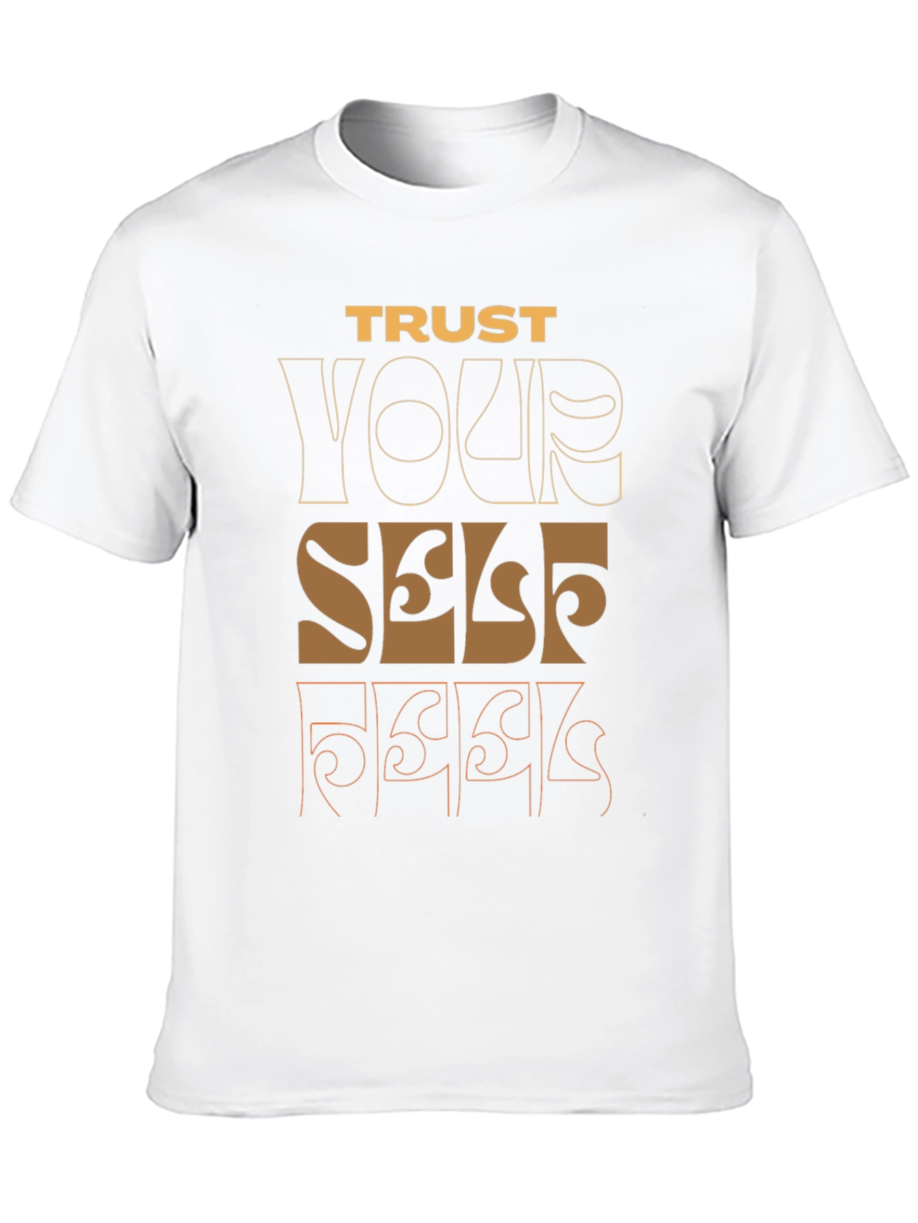 Trust Yourself Graphic Tee - Black Casual Shirt