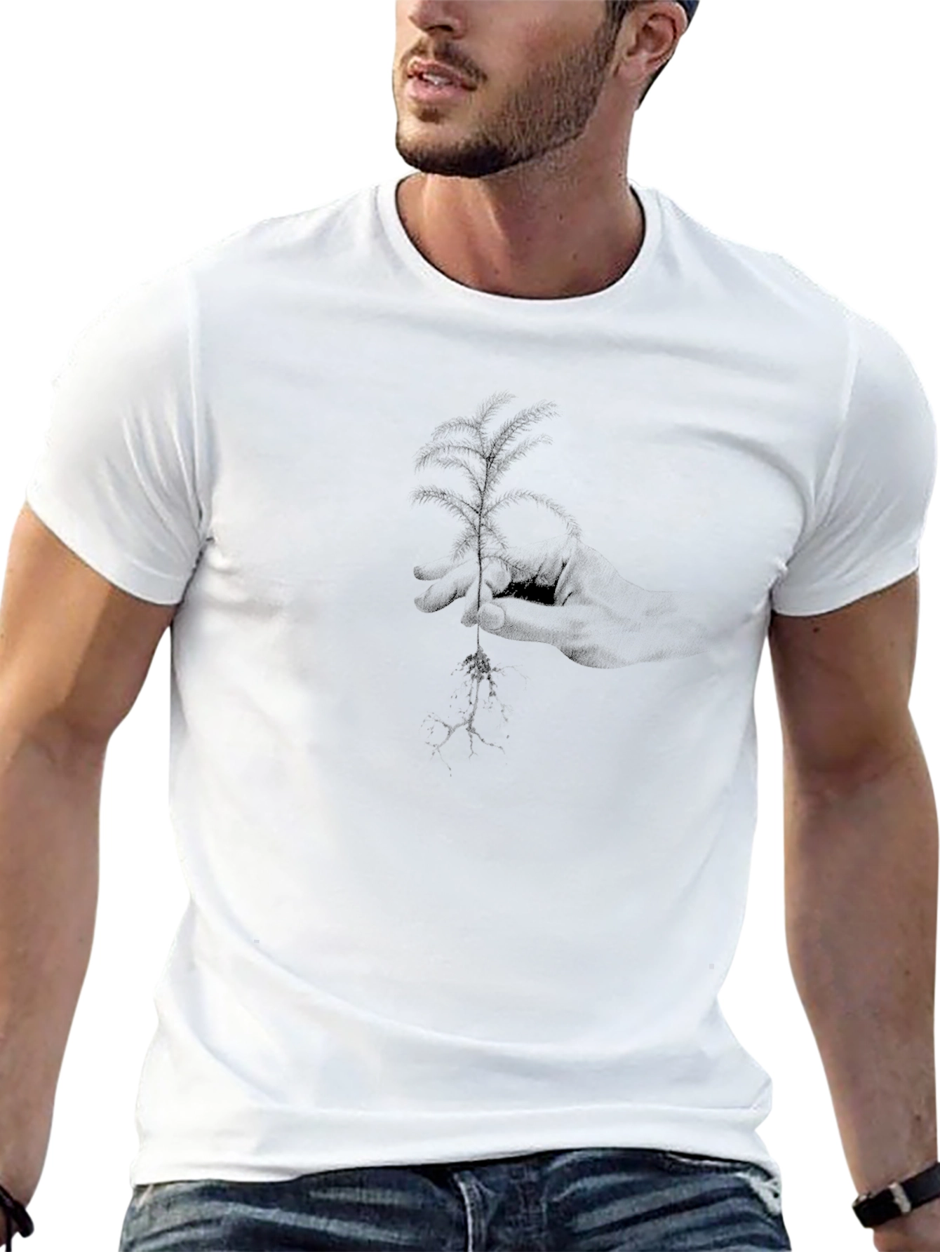 Stylish Black Graphic Print T-Shirt