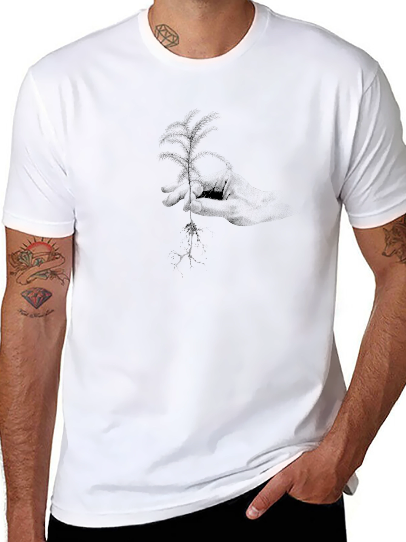 Stylish Black Graphic Print T-Shirt