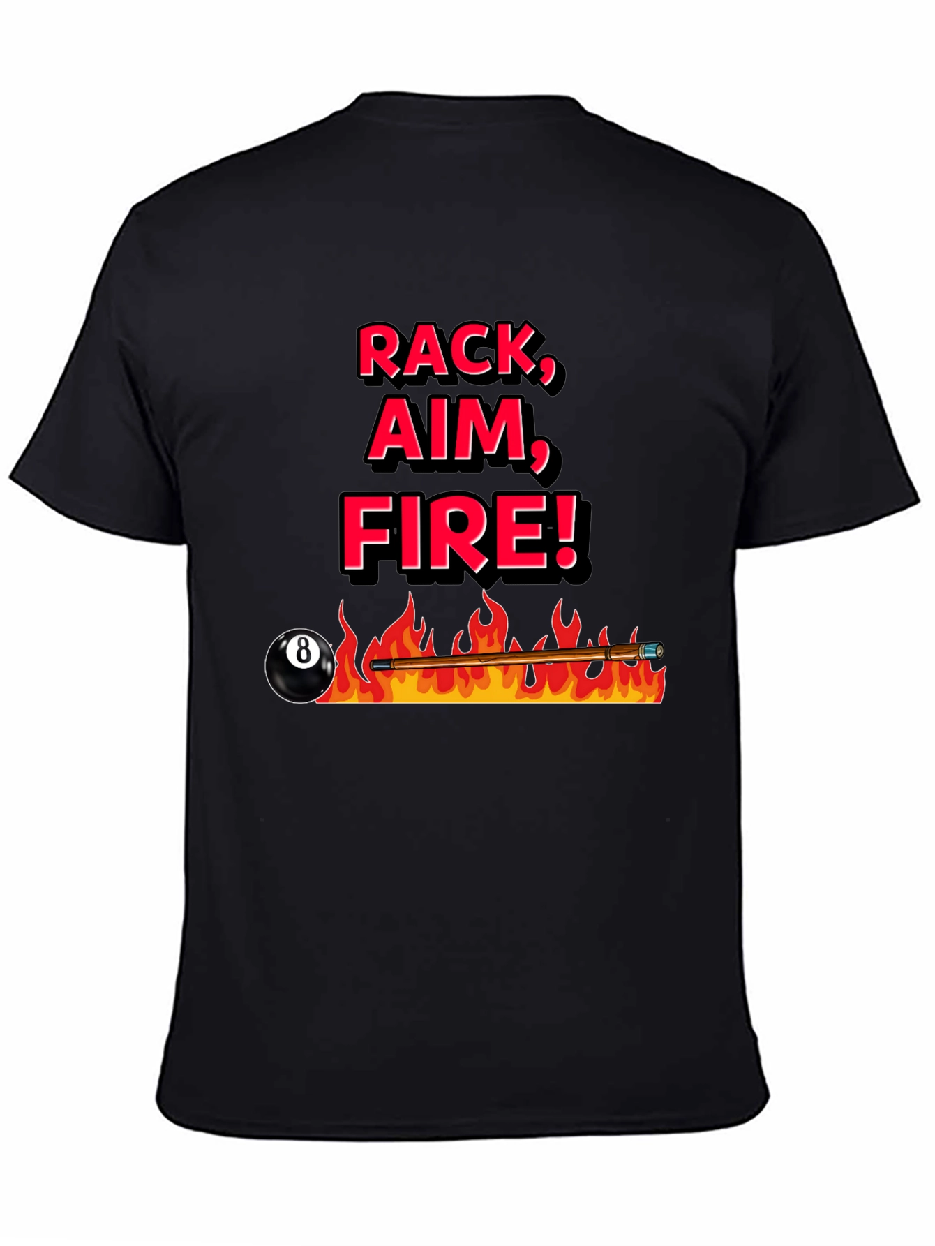Rack Aim Fire Pool T-Shirt
