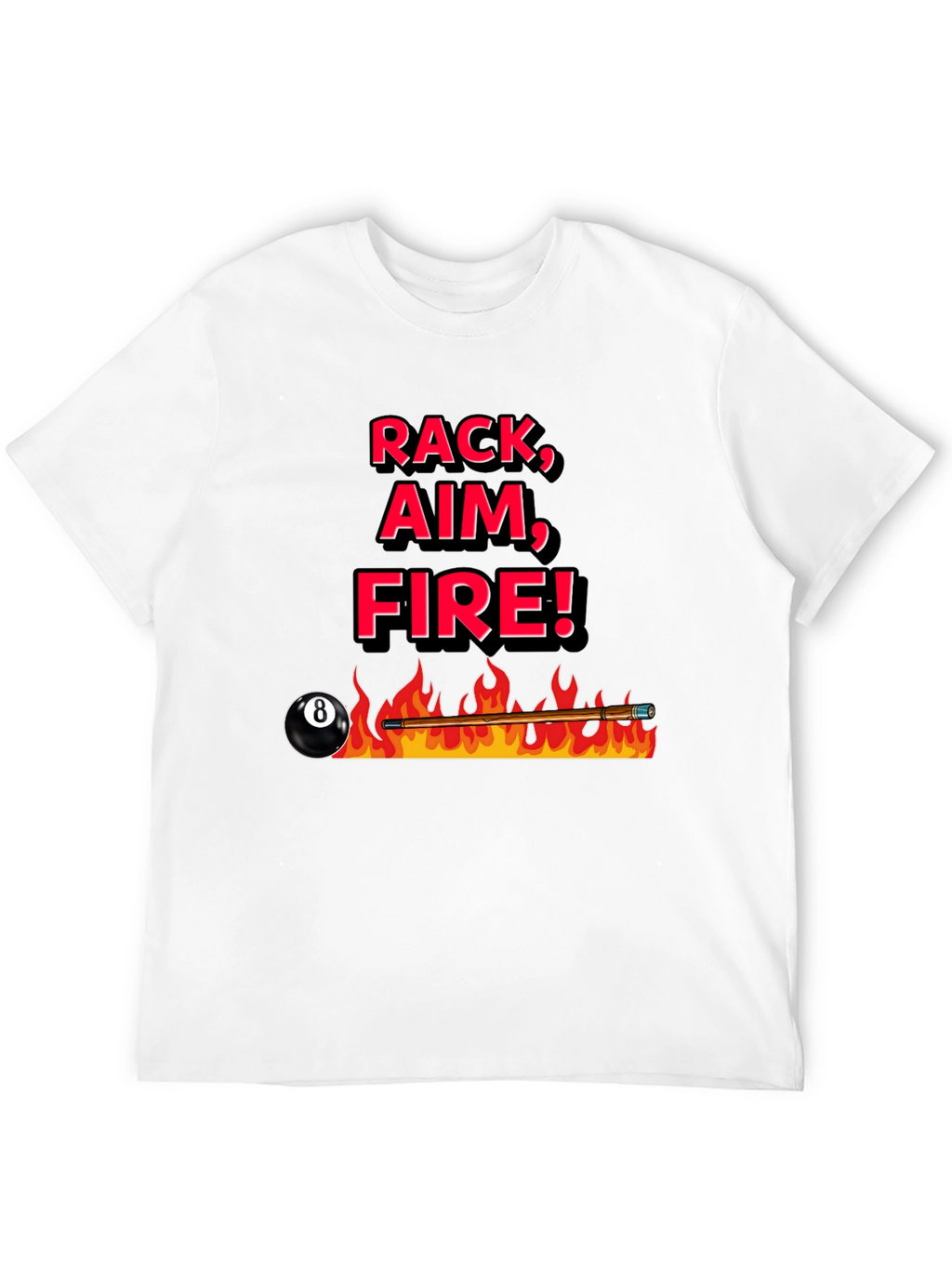 Rack Aim Fire Pool T-Shirt
