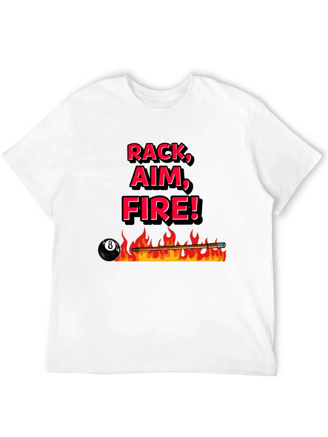 Rack Aim Fire Pool T-Shirt
