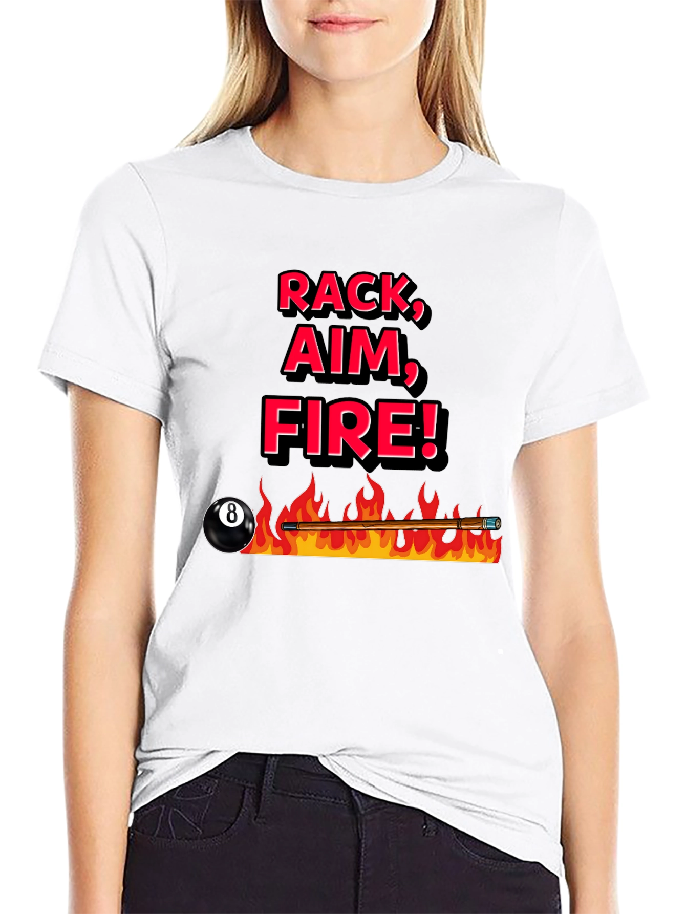 Rack Aim Fire Pool T-Shirt