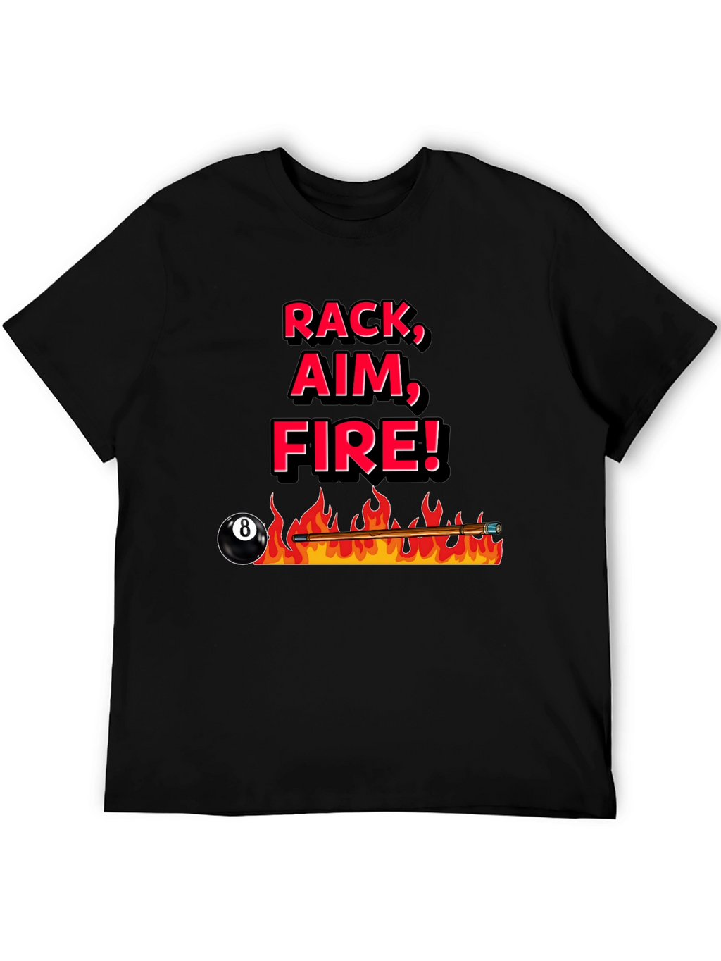 Rack Aim Fire Pool T-Shirt
