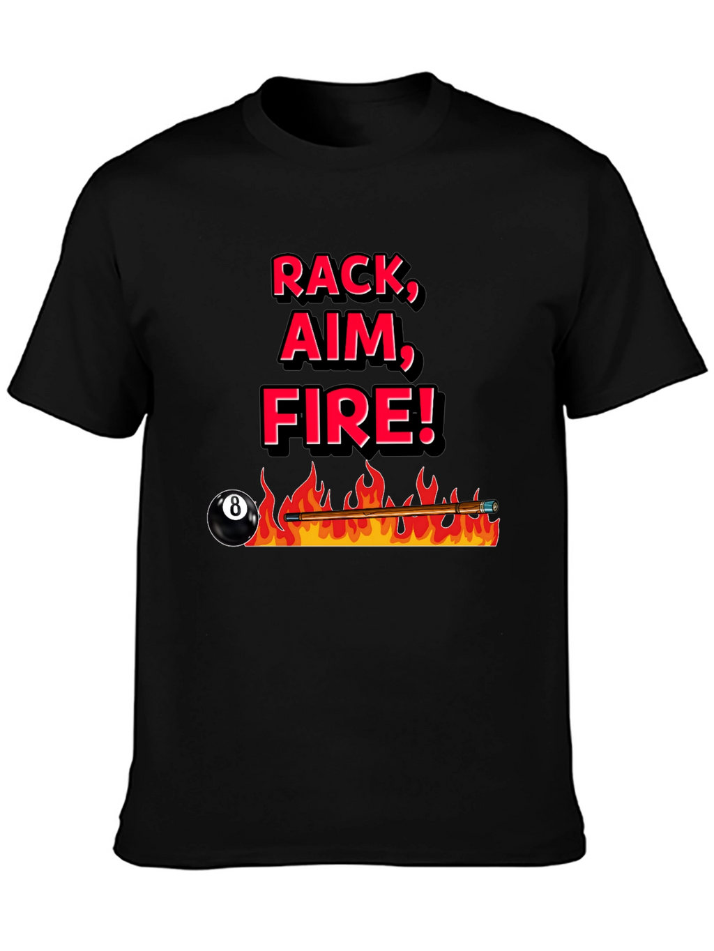 Rack Aim Fire Pool T-Shirt