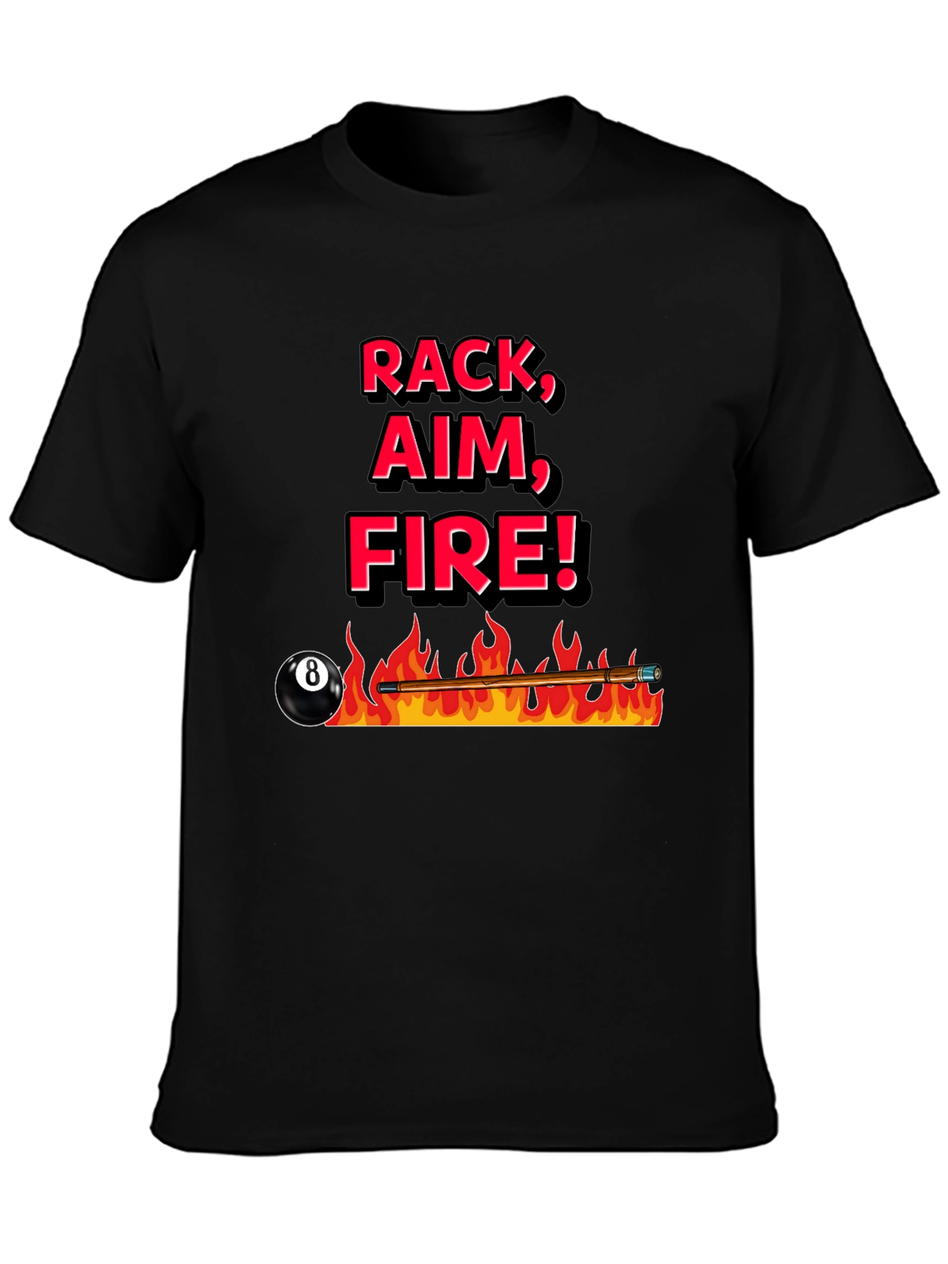 Rack Aim Fire Pool T-Shirt