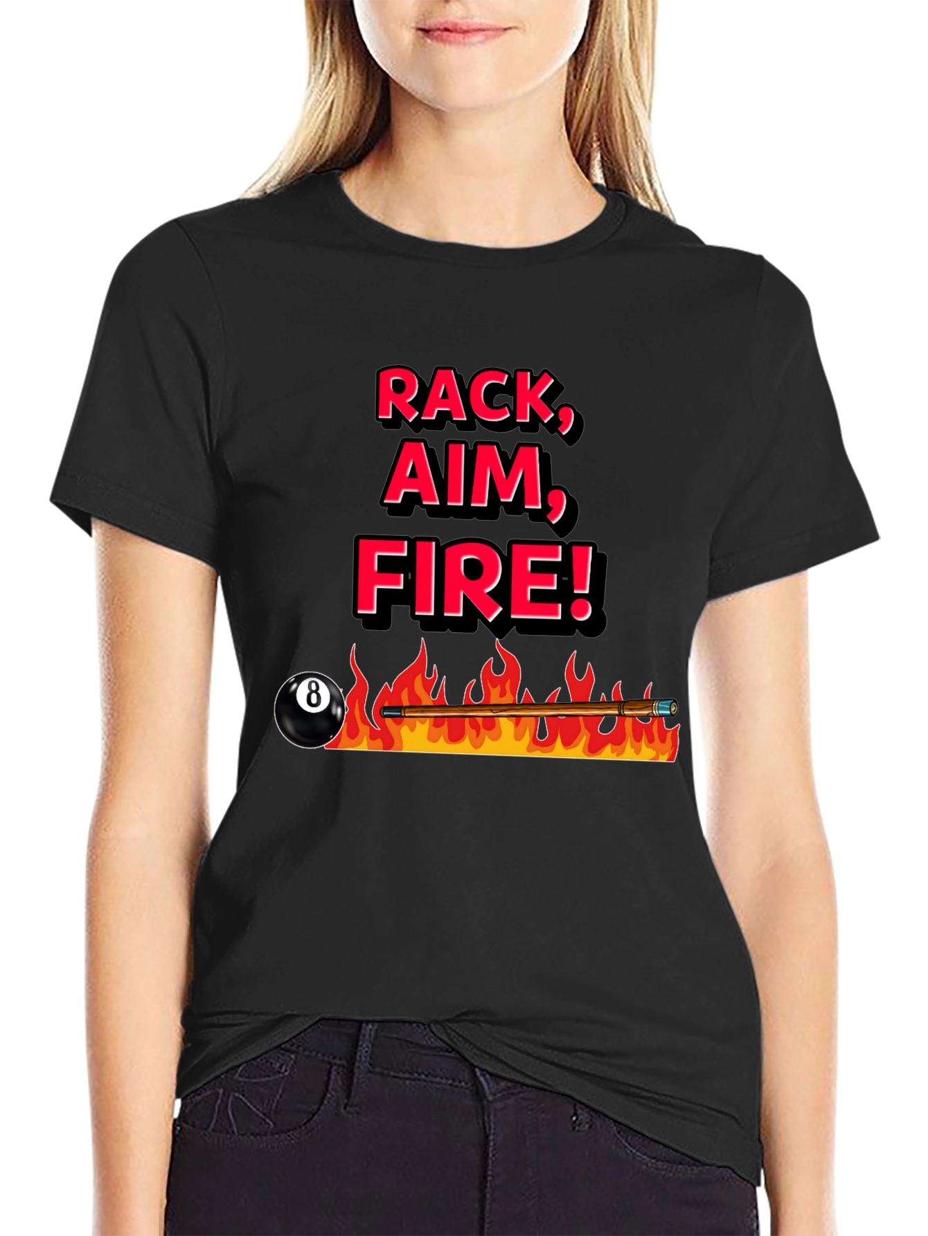 Rack Aim Fire Pool T-Shirt