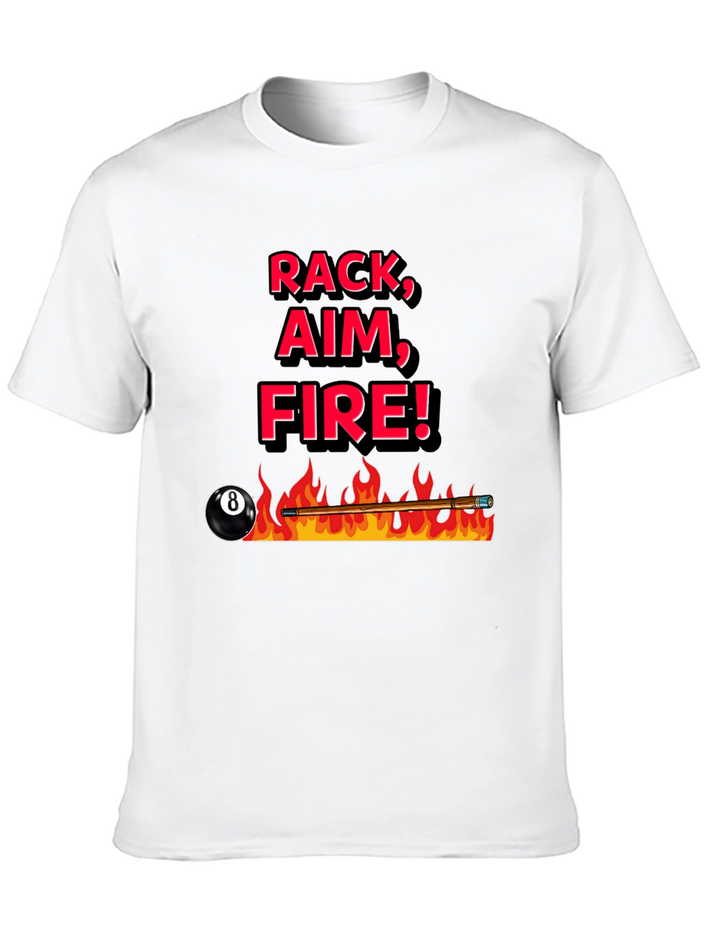 Rack Aim Fire Pool T-Shirt