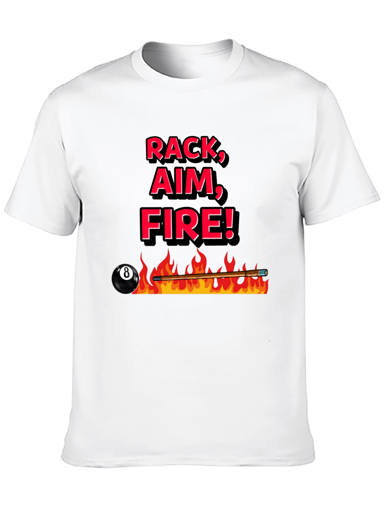Rack Aim Fire Pool T-Shirt