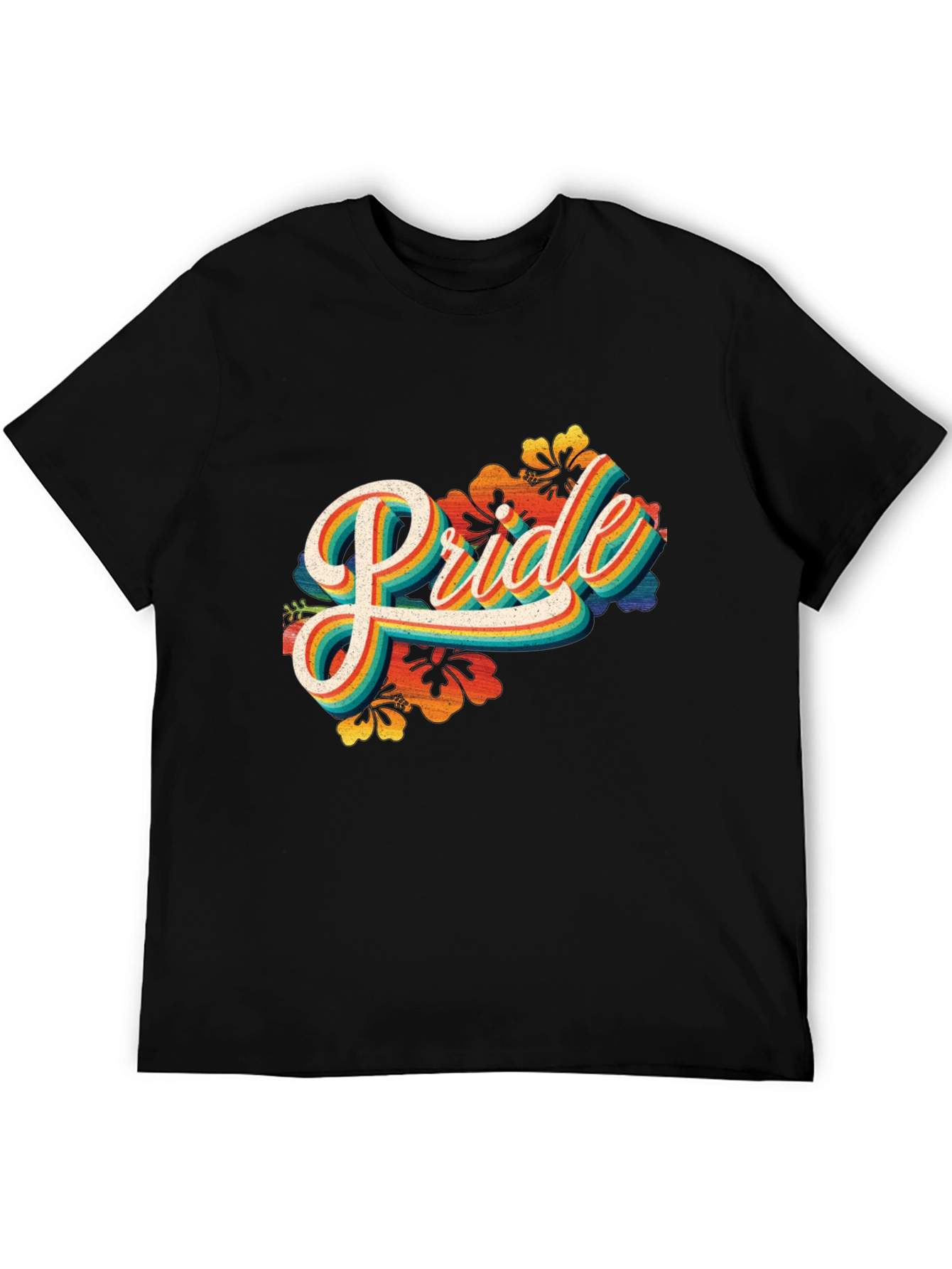 Pride Rainbow Graphic Tee - Retro LGBT Pride T-Shirt
