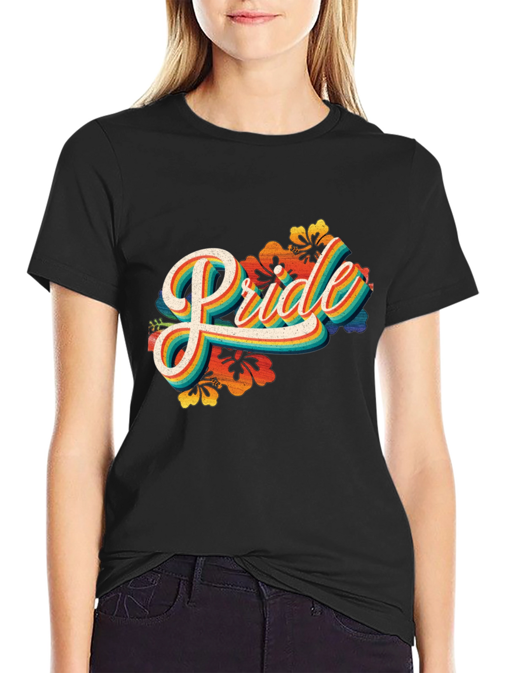 Pride Rainbow Graphic Tee - Retro LGBT Pride T-Shirt