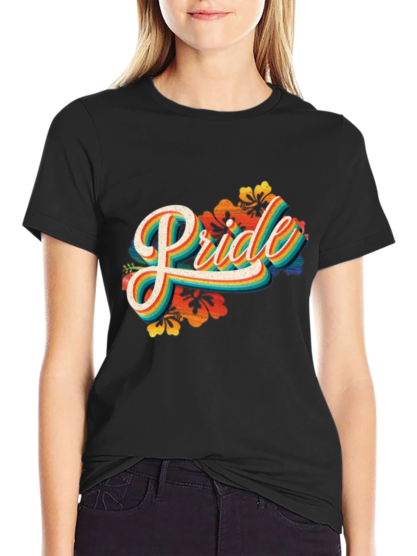 Pride Rainbow Graphic Tee - Retro LGBT Pride T-Shirt