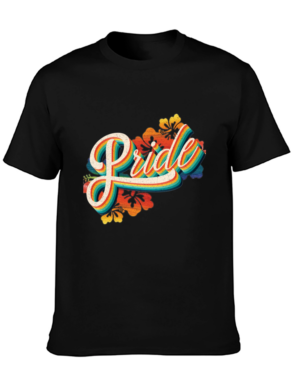 Pride Rainbow Graphic Tee - Retro LGBT Pride T-Shirt