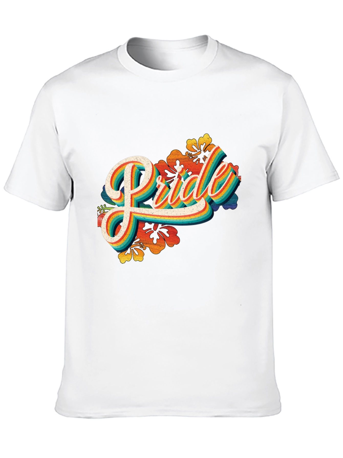 Pride Rainbow Graphic Tee - Retro LGBT Pride T-Shirt