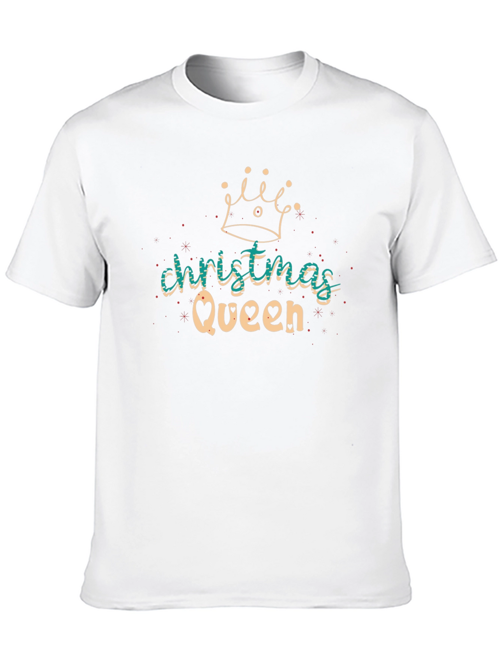 Christmas Queen Black T-Shirt