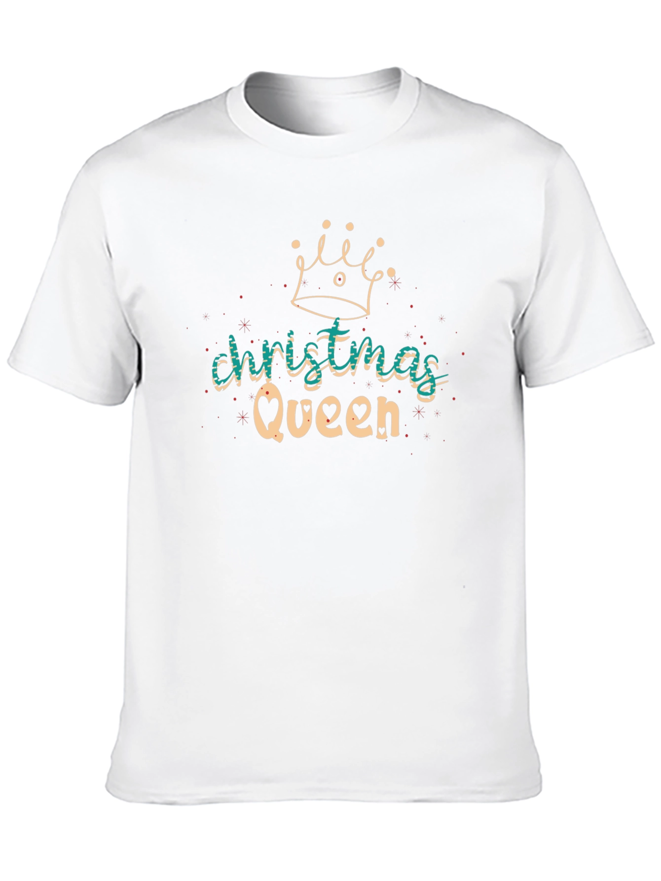 Christmas Queen Black T-Shirt
