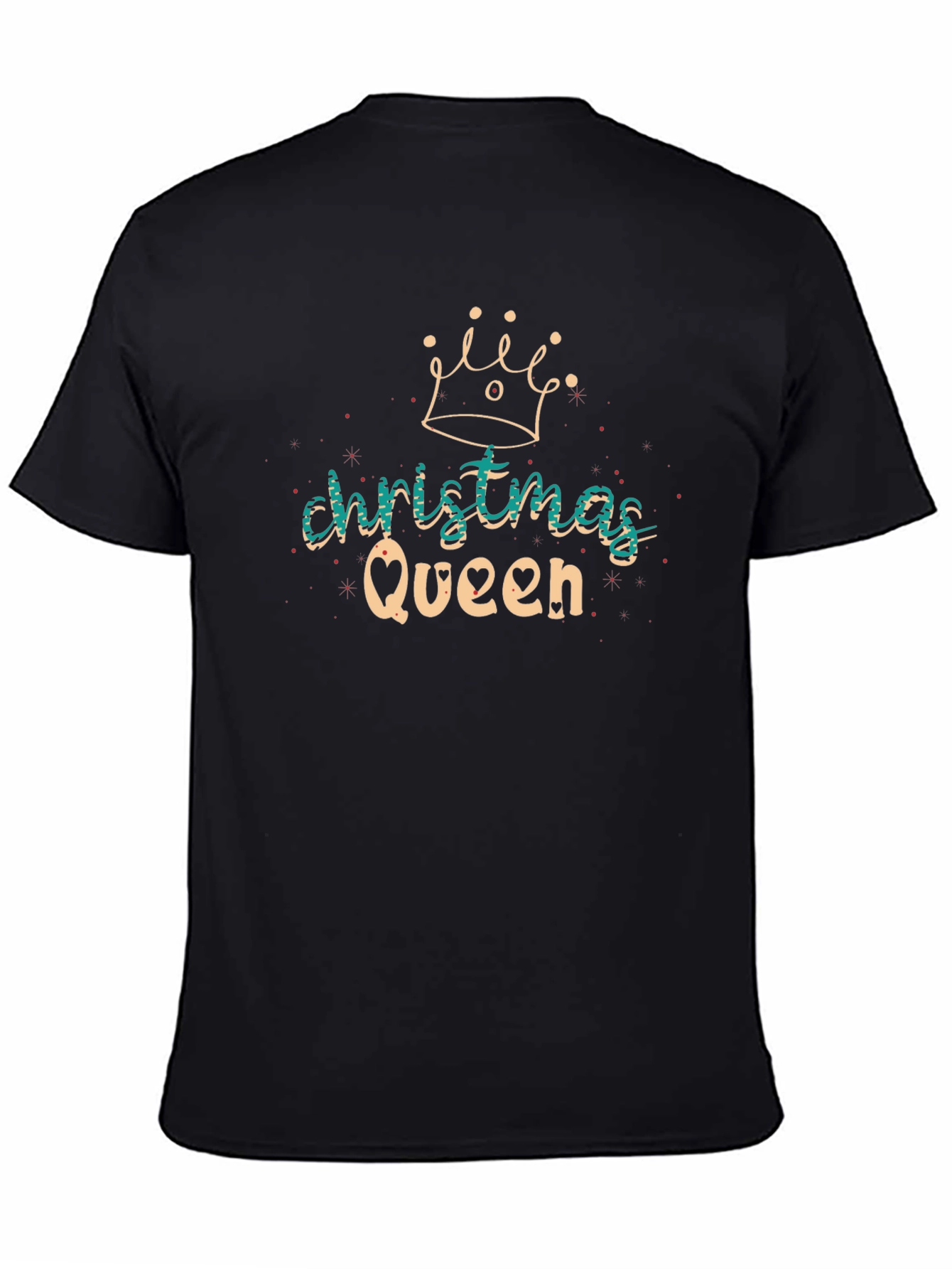 Christmas Queen Black T-Shirt