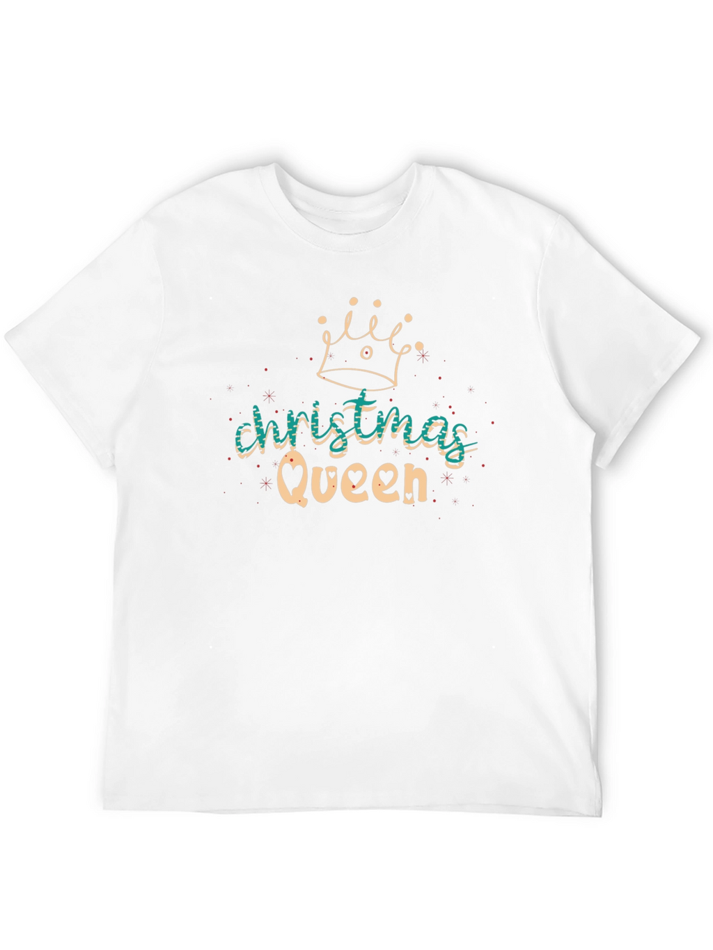 Christmas Queen Black T-Shirt