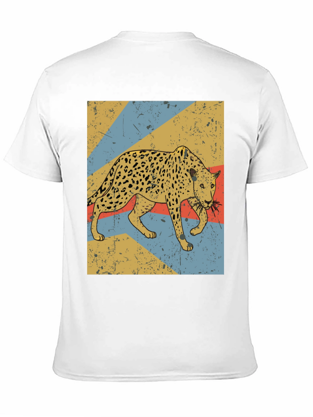 Retro Leopard Graphic T-Shirt