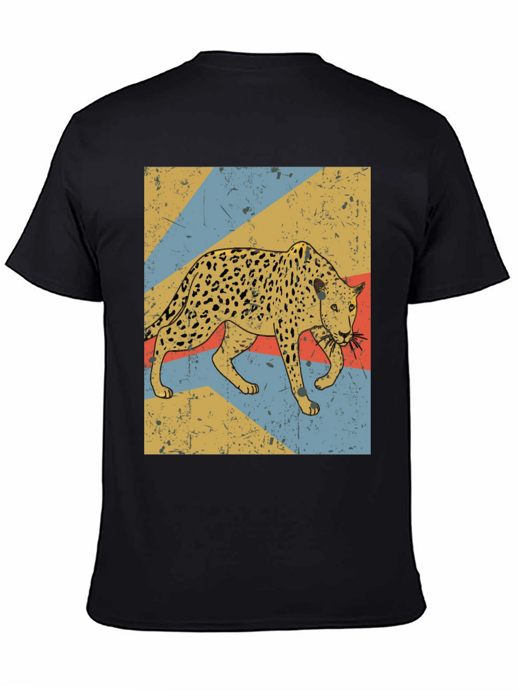 Retro Leopard Graphic T-Shirt