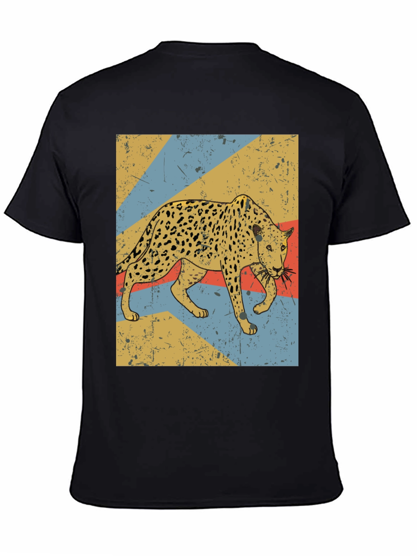 Retro Leopard Graphic T-Shirt