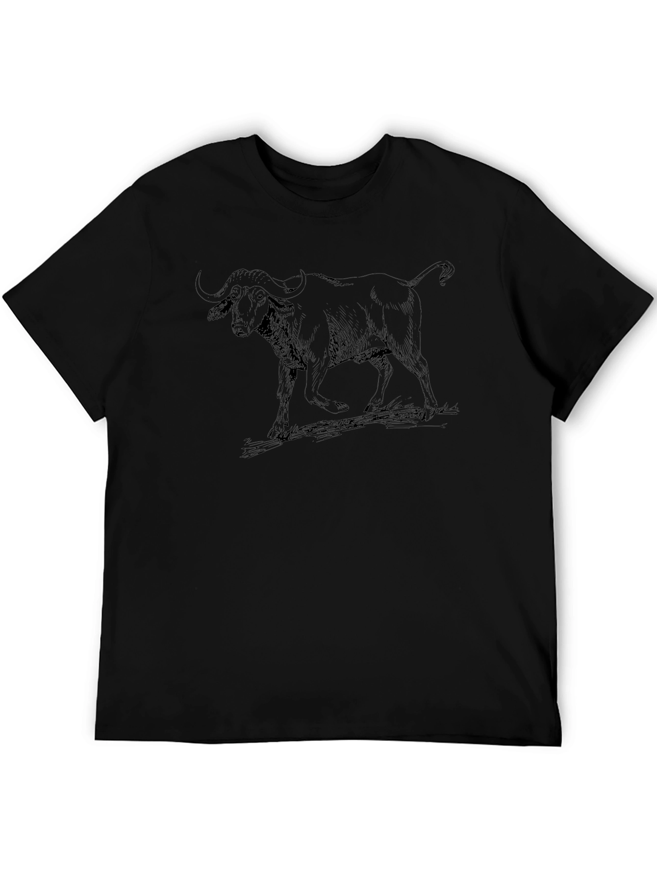 Buffalo Graphic Print Black T-Shirt