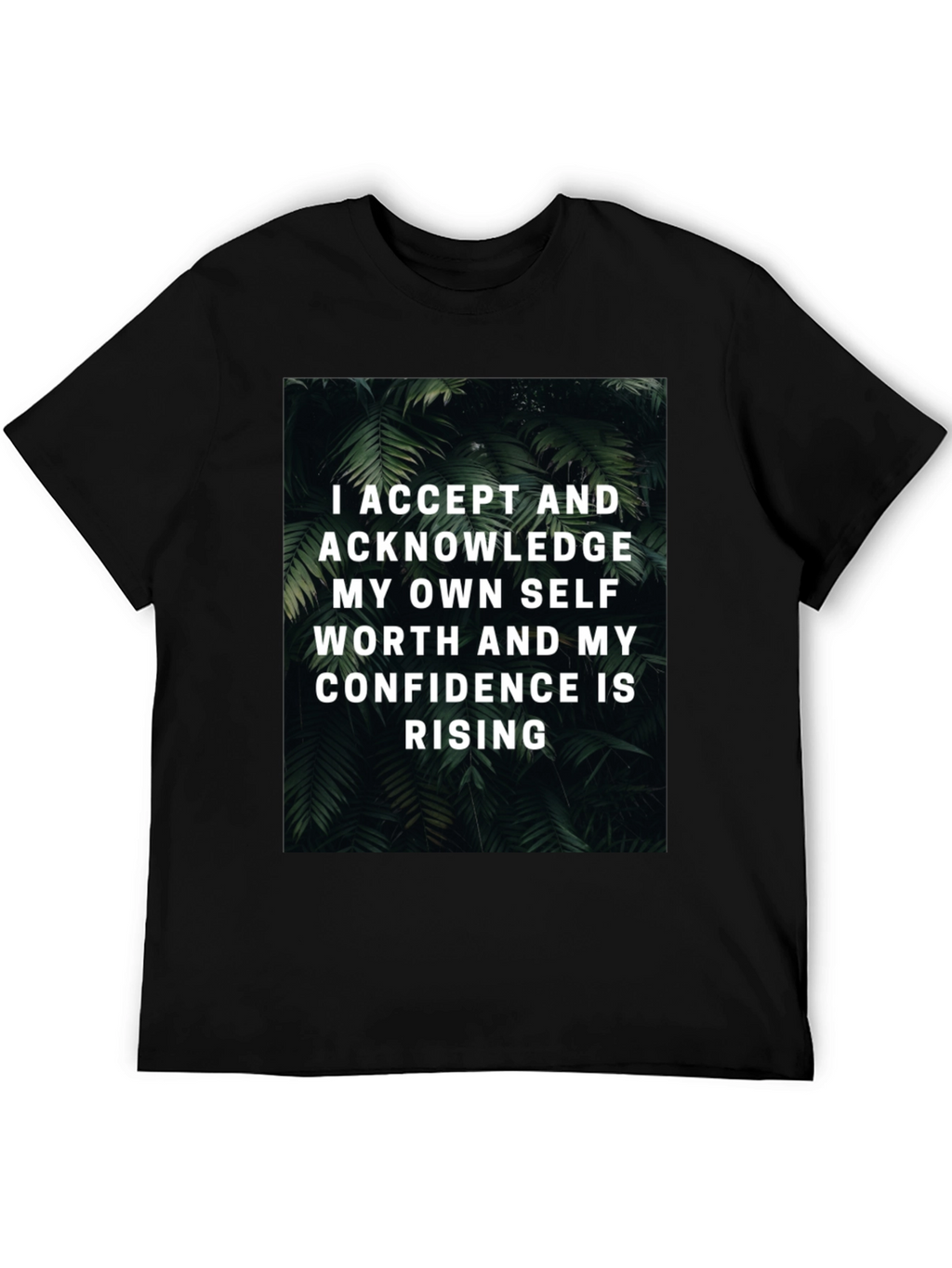 Self-Worth Rising Graphic Tee - Black